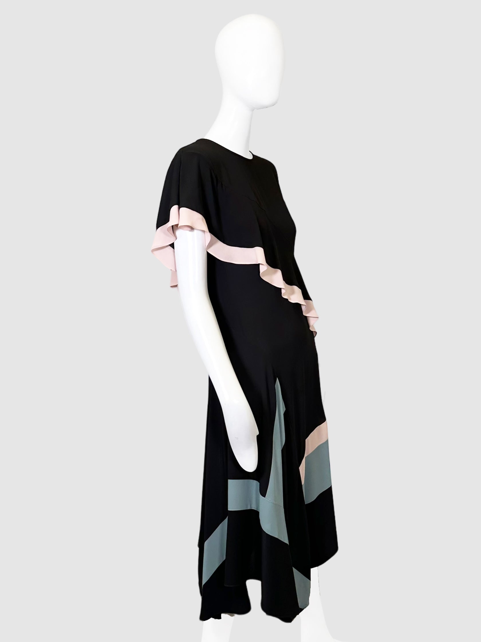 BCBG Maxazria Ruffle Midi Dress - Size 2