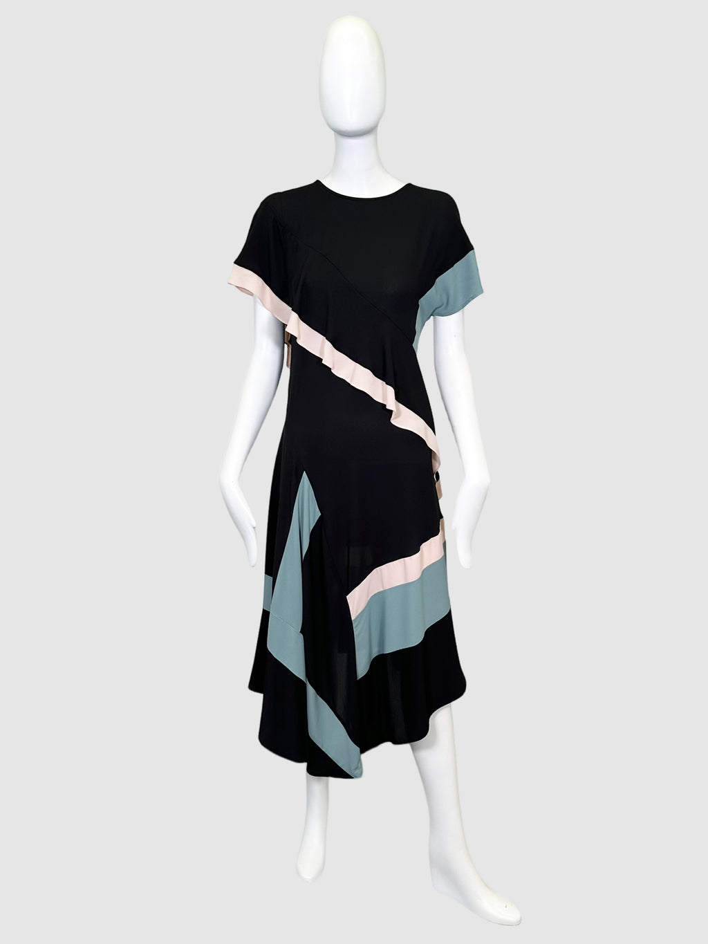 BCBG Maxazria Ruffle Midi Dress - Size 2