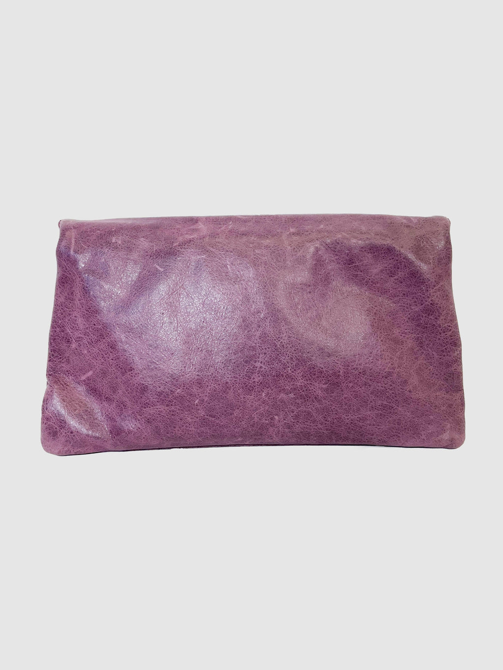 Balenciaga Purple Motocross Giant Envelope Clutch