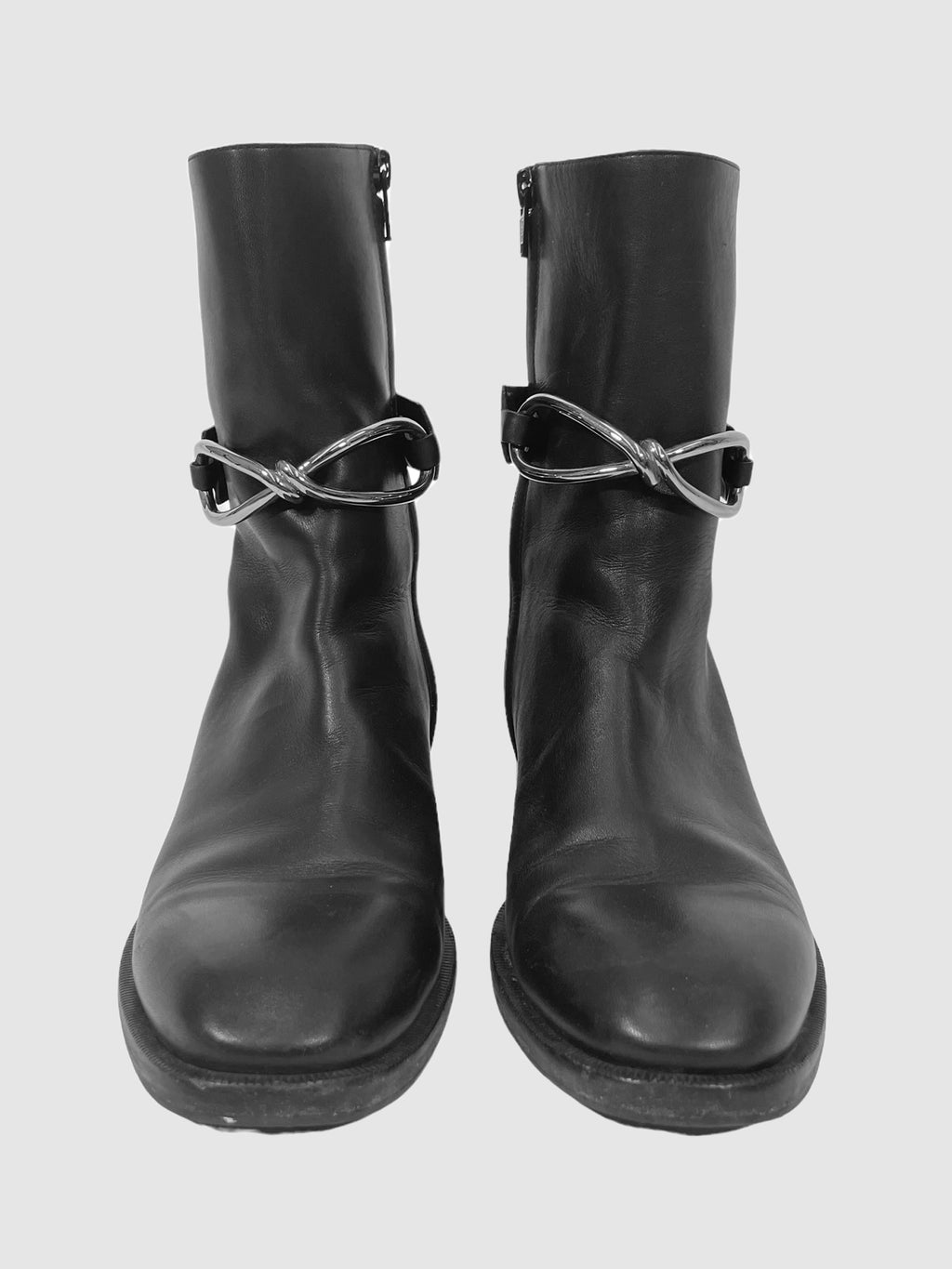 Balenciaga Infinity Link Leather Boots - Size 36.5