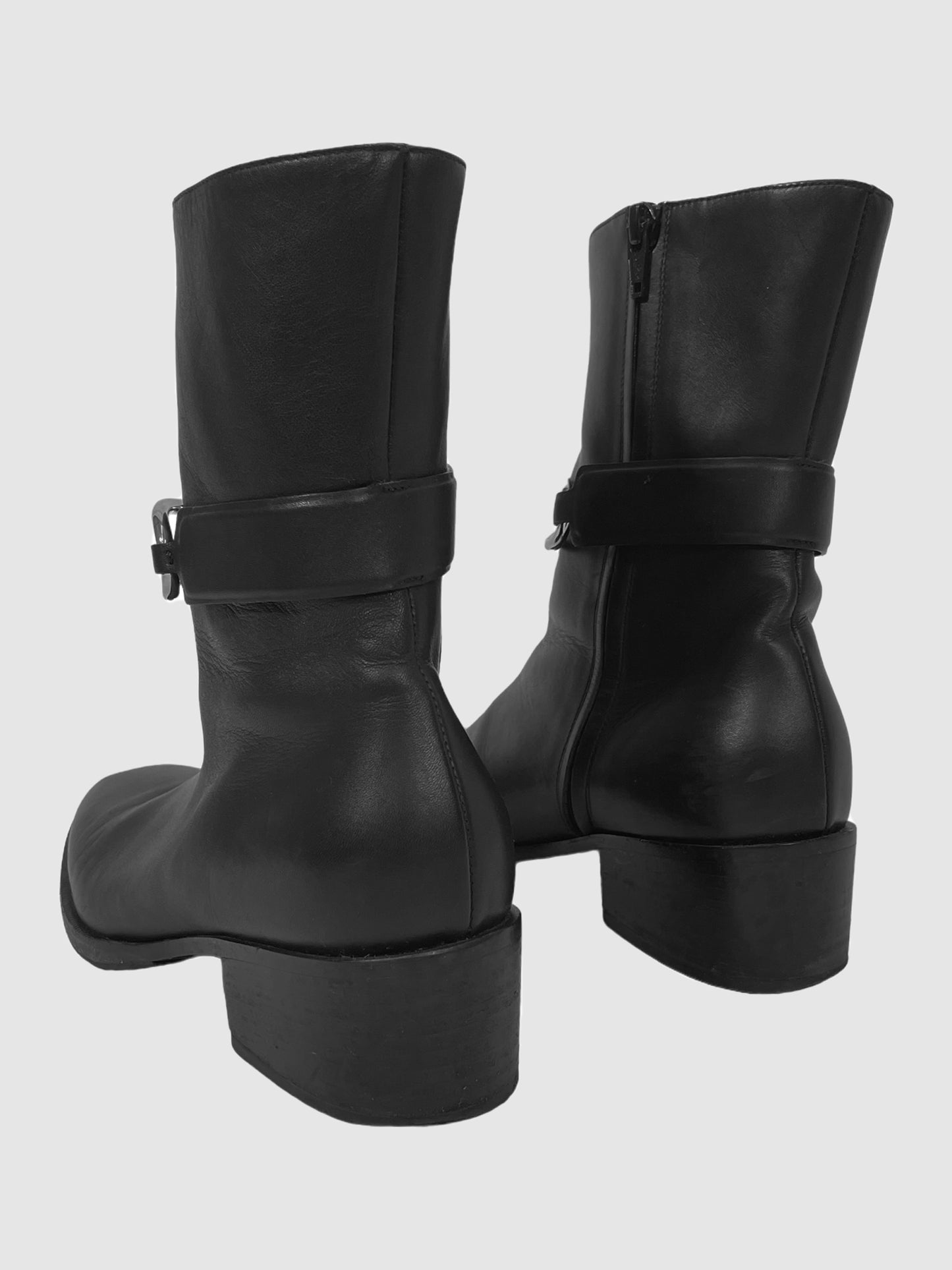 Balenciaga Infinity Link Leather Boots - Size 36.5