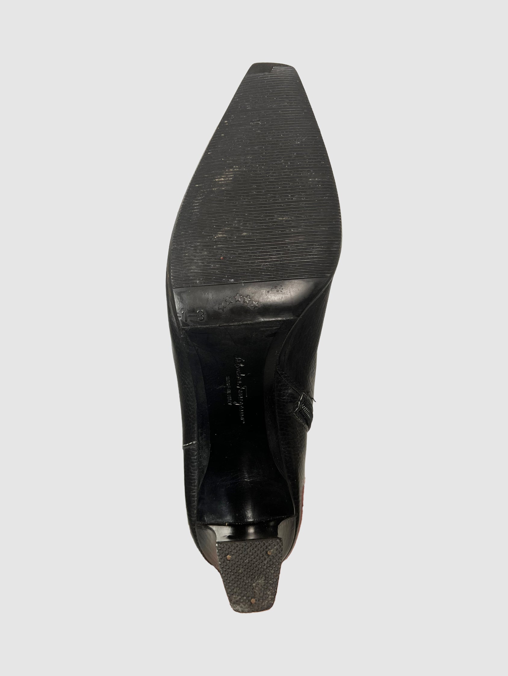 Leather Knee-High Boots - Size 6.5