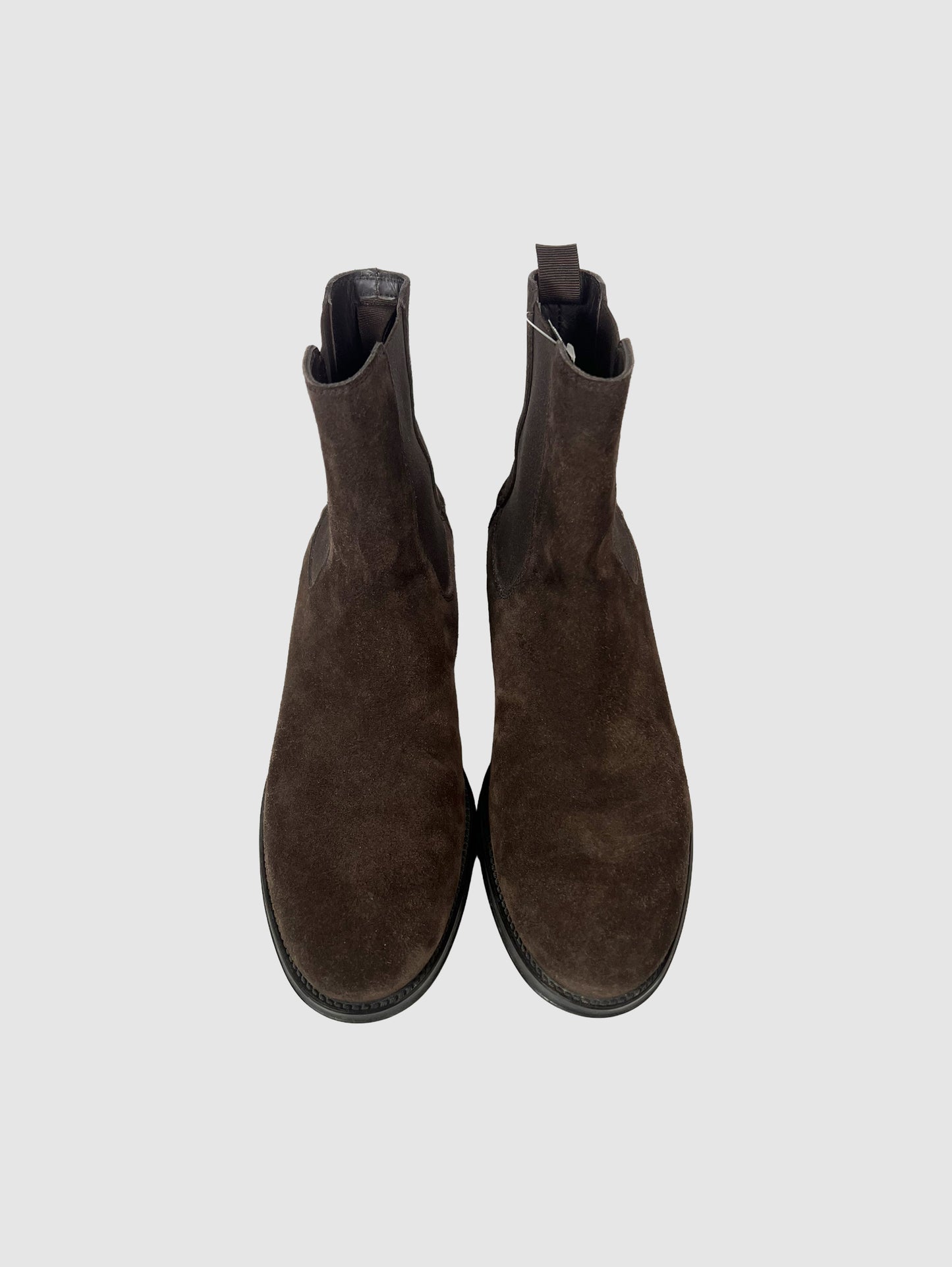 Tod's Brown Suede Chelsea Boots - Size 36