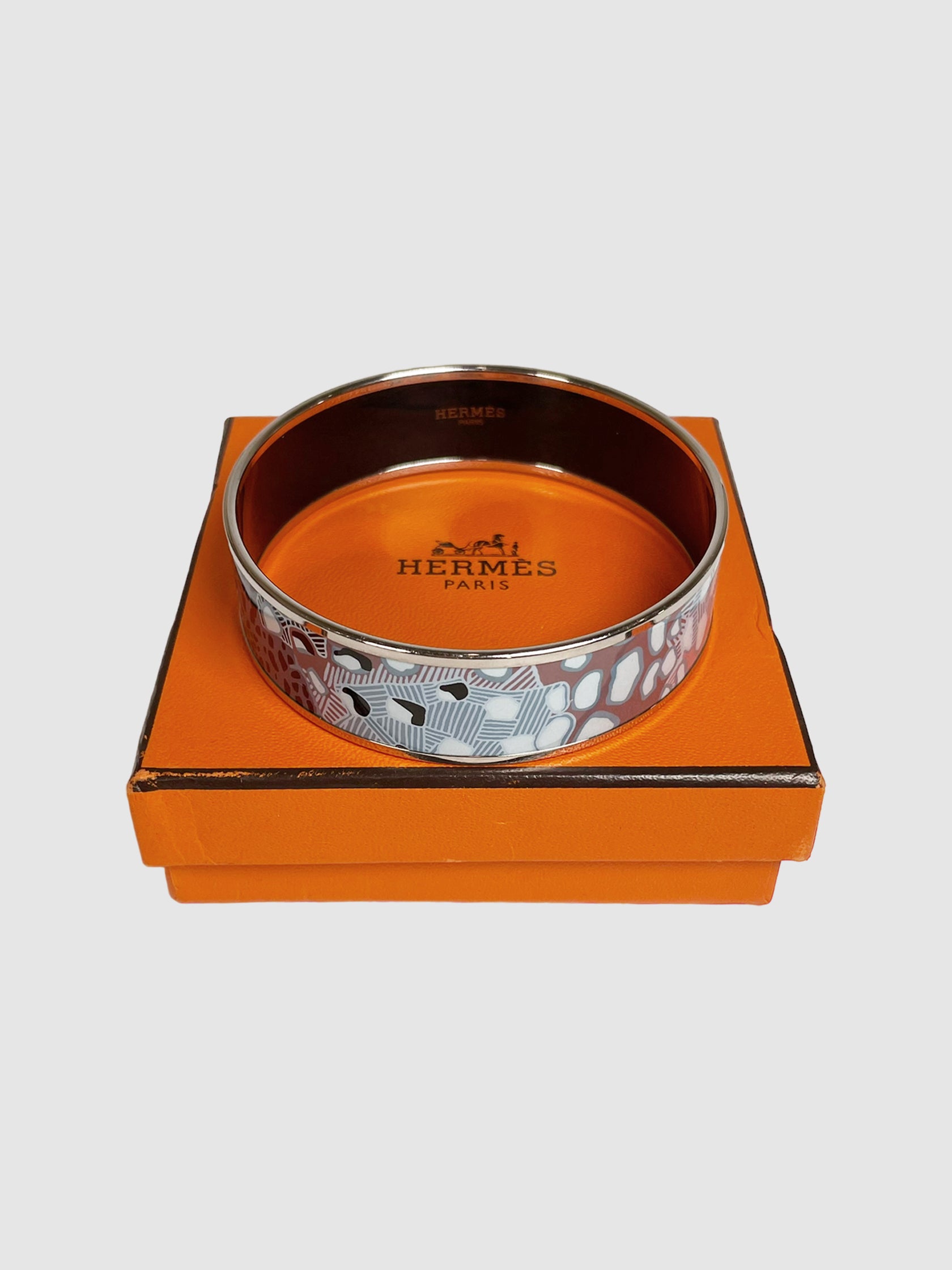 Wide Enamel Bangle