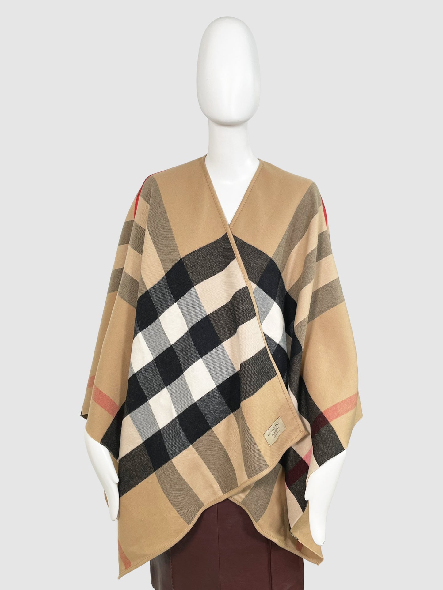 Reversible Wool Cape