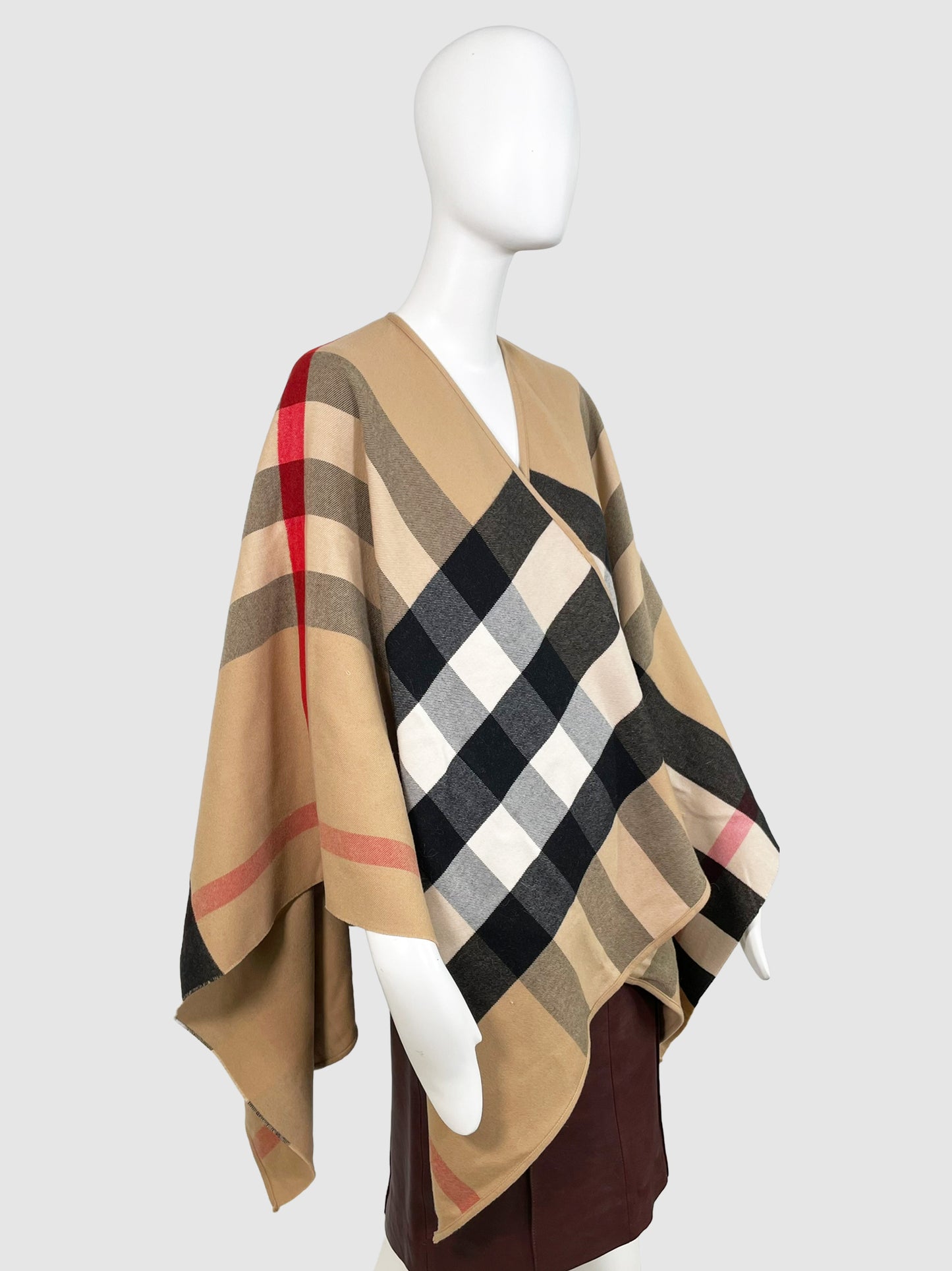 Reversible Wool Cape