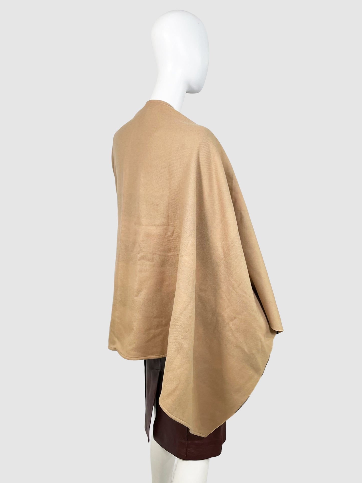 Reversible Wool Cape