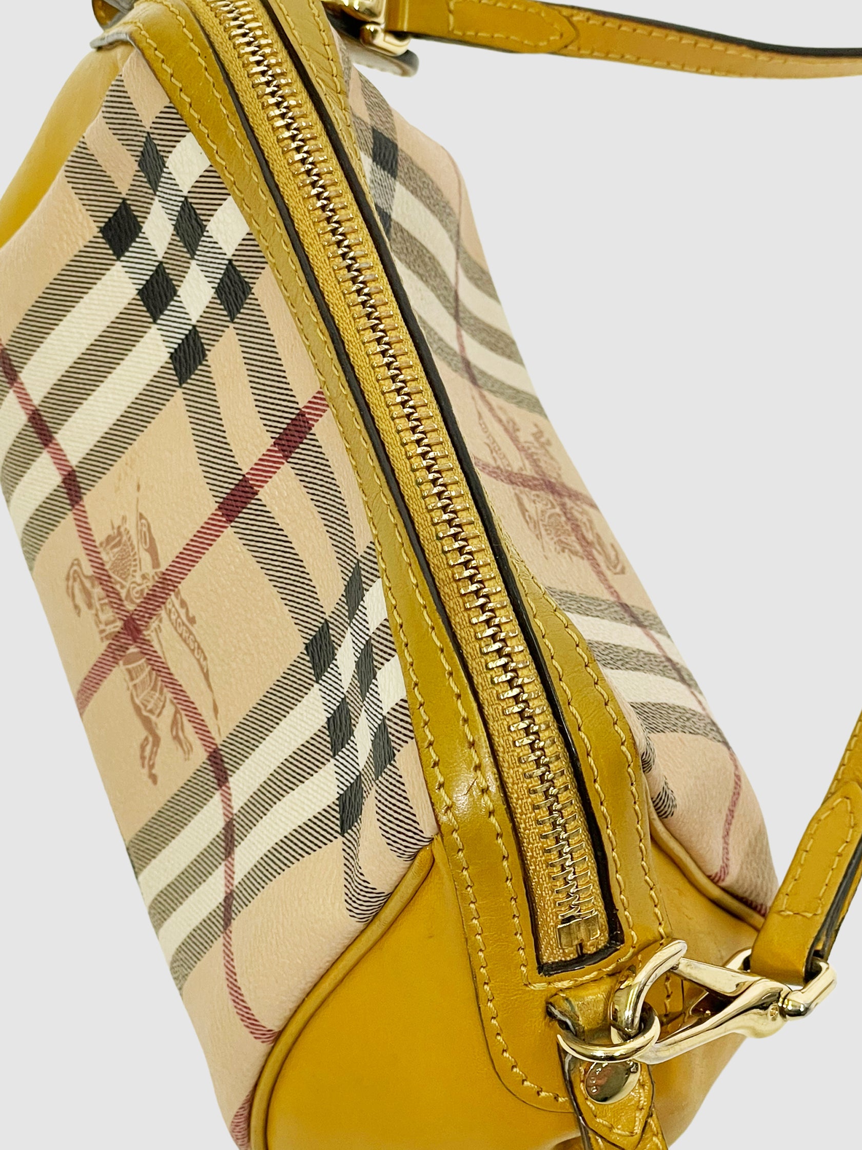 Burberry Haymarket Coated Canvas Crossbody
