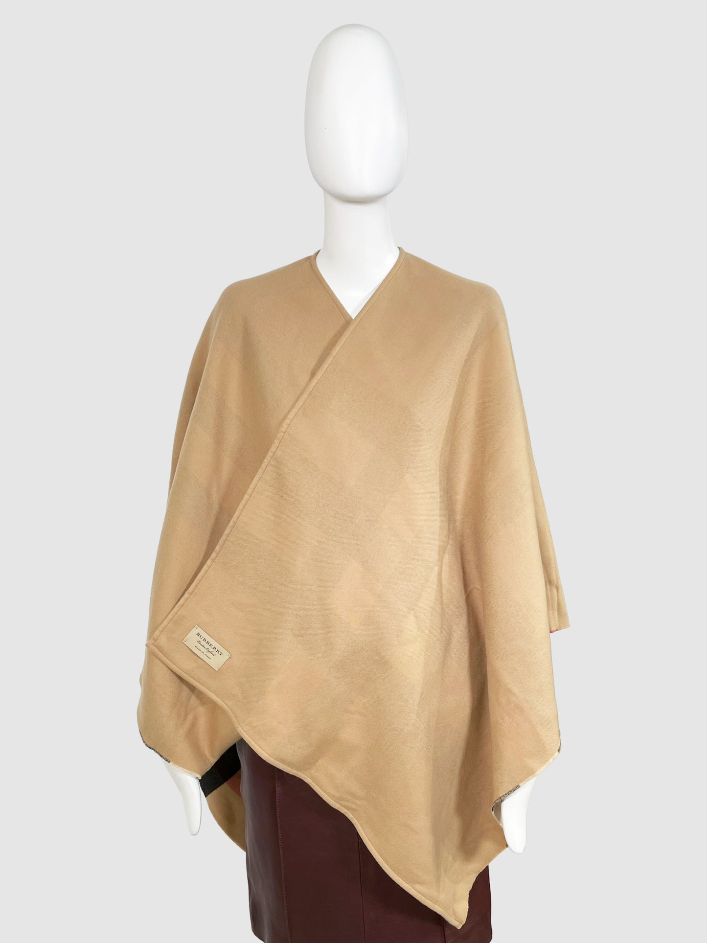 Reversible Wool Cape