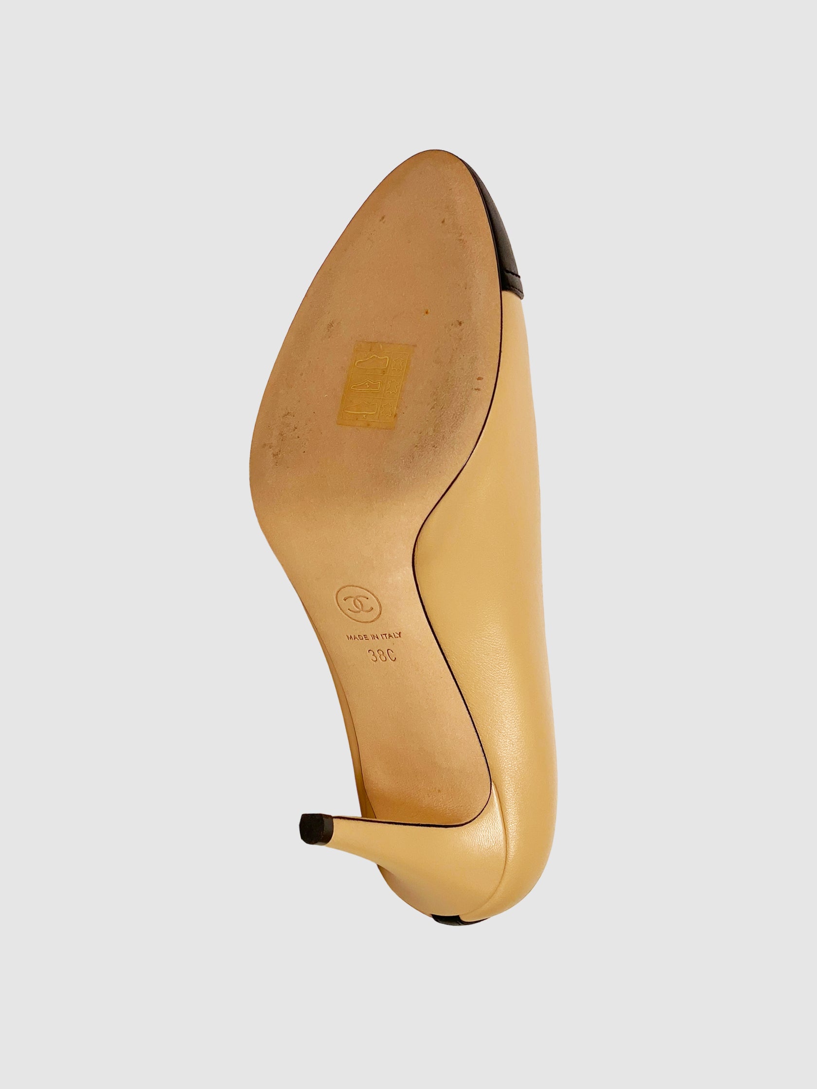 CC Colourblock Leather Pumps - Size 38