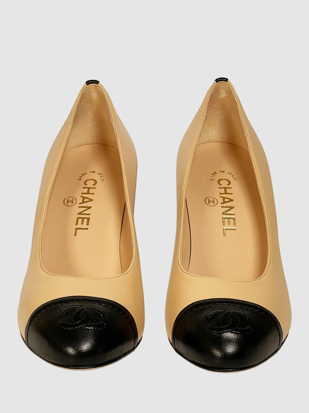 CC Colourblock Leather Pumps - Size 38