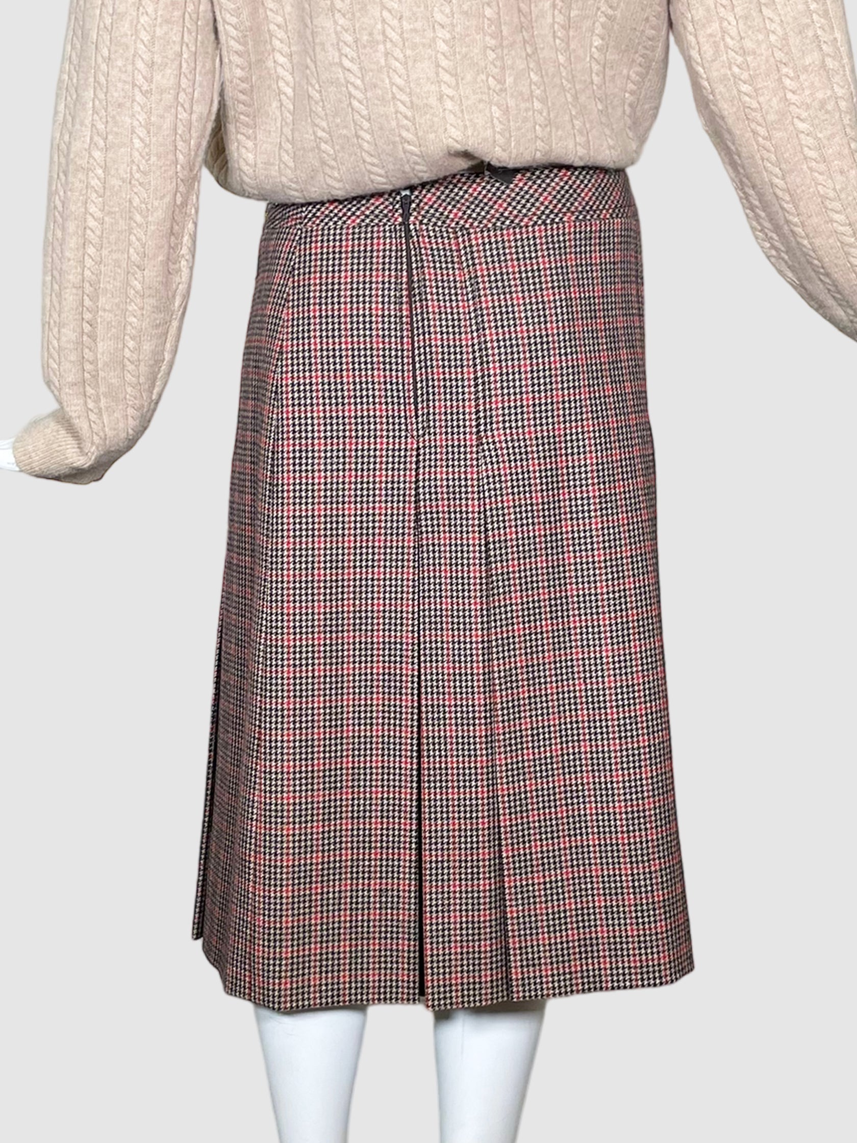 Plaid Midi Skirt - Size 44