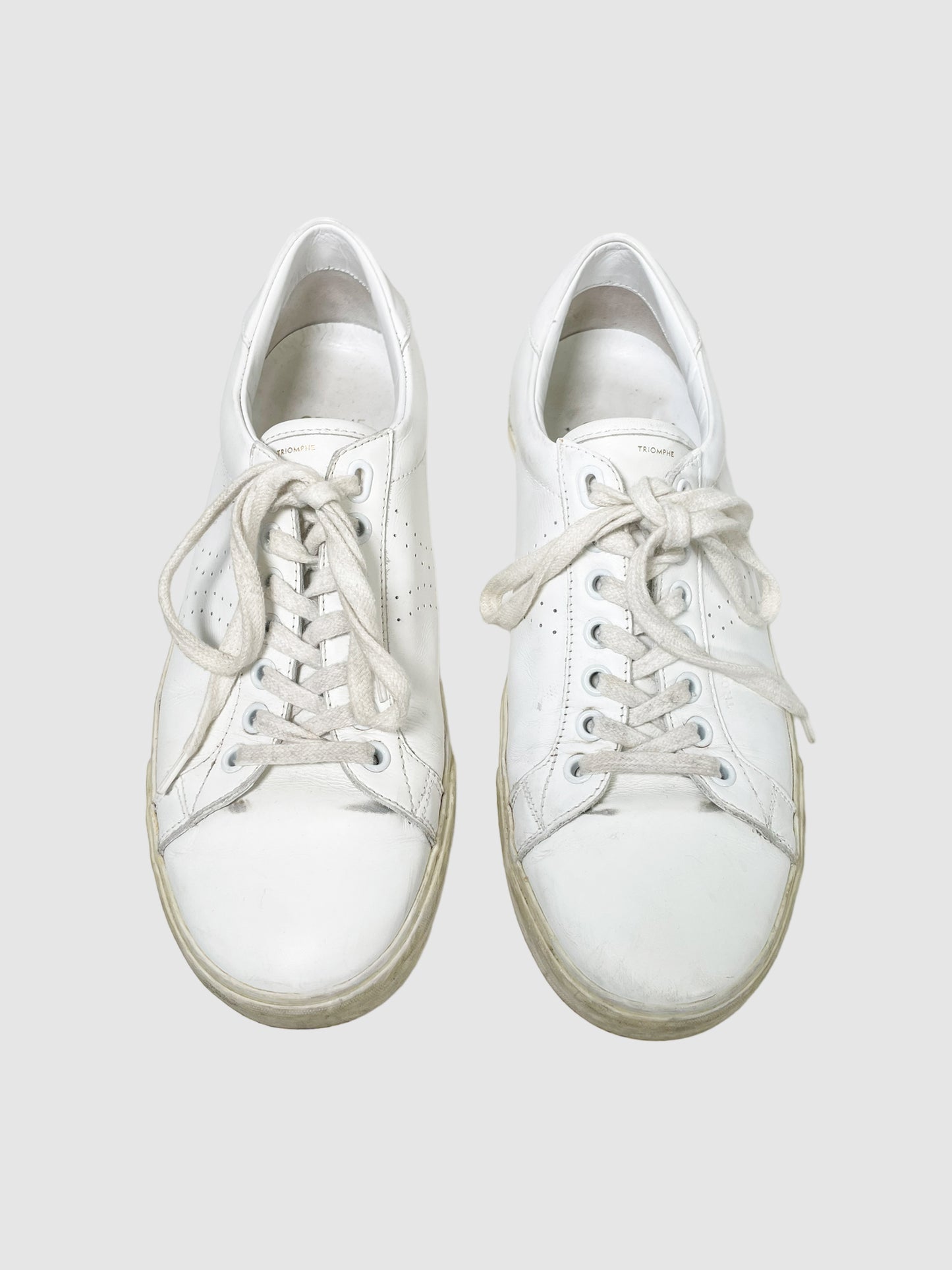 Celine 'Triomphe' Leather Sneakers - Size 39