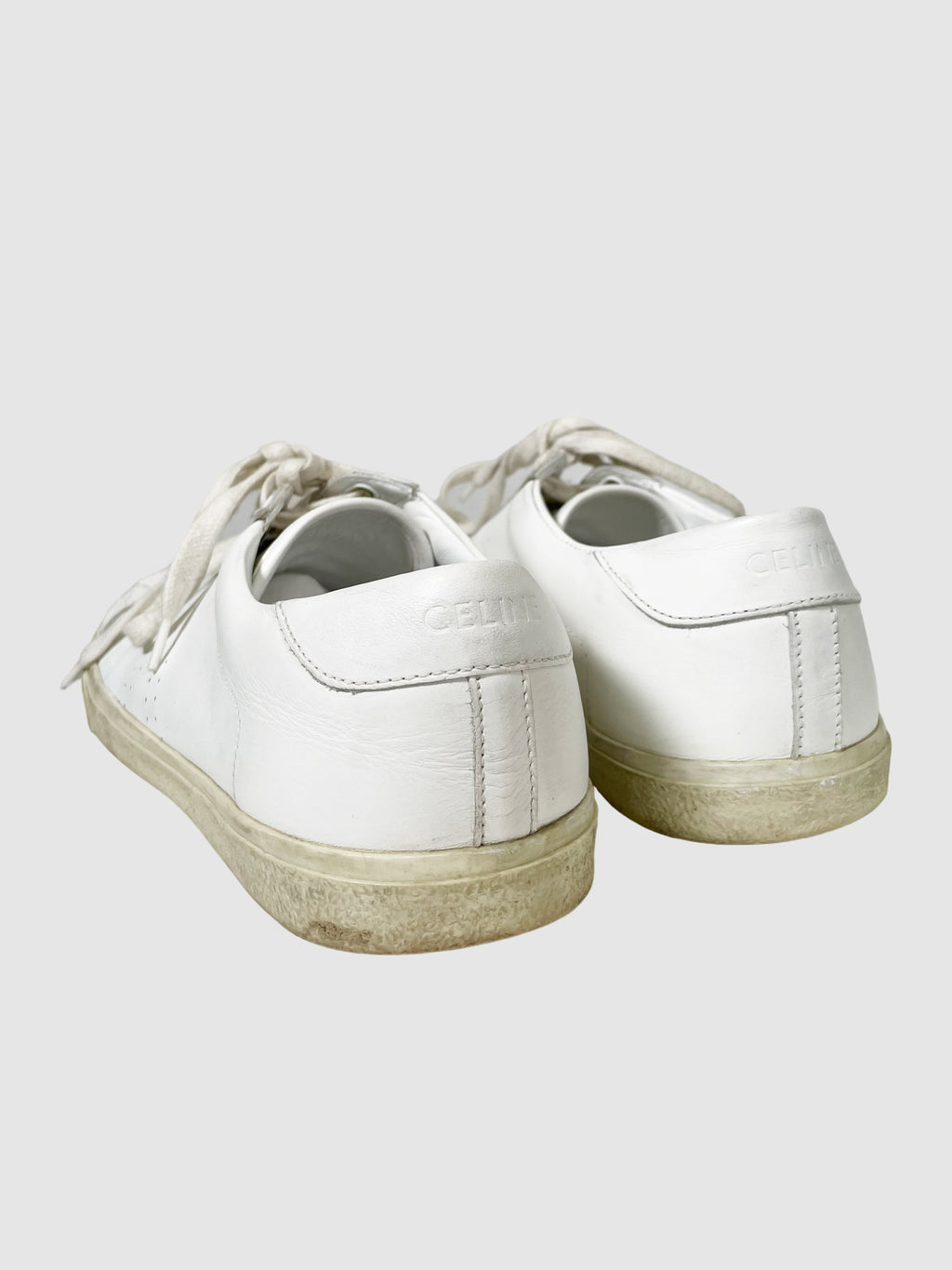 Celine 'Triomphe' Leather Sneakers - Size 39