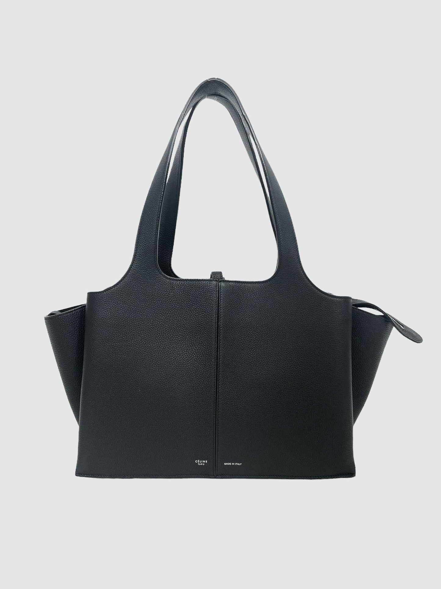 Celine black Medium Trifold Bag