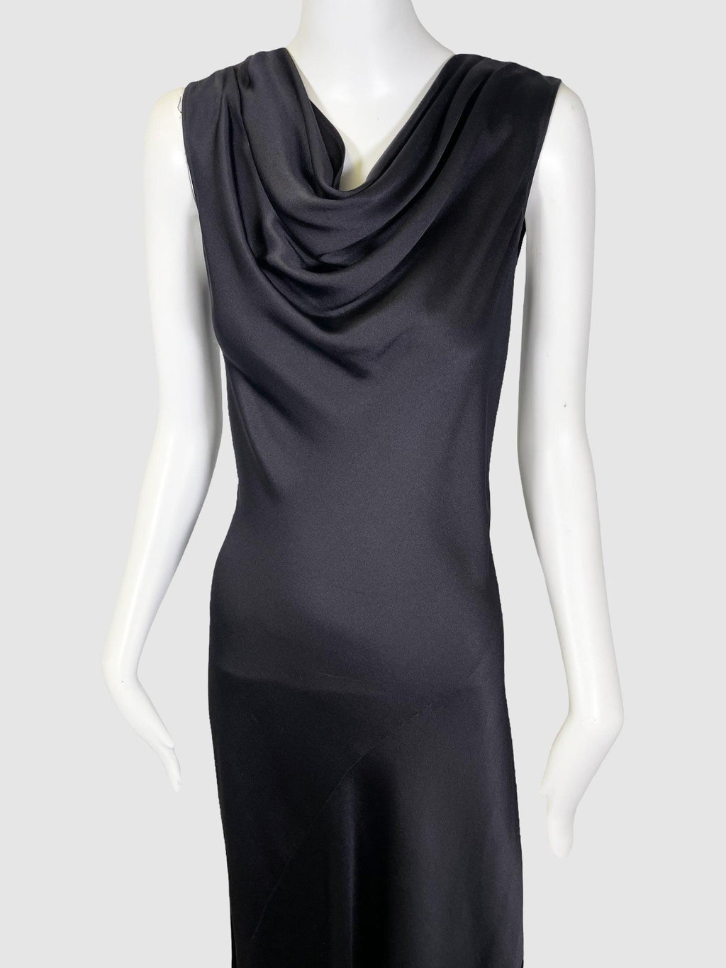 Celine Black Silk Maxi Dress - Size 40 - Second Nature Boutique