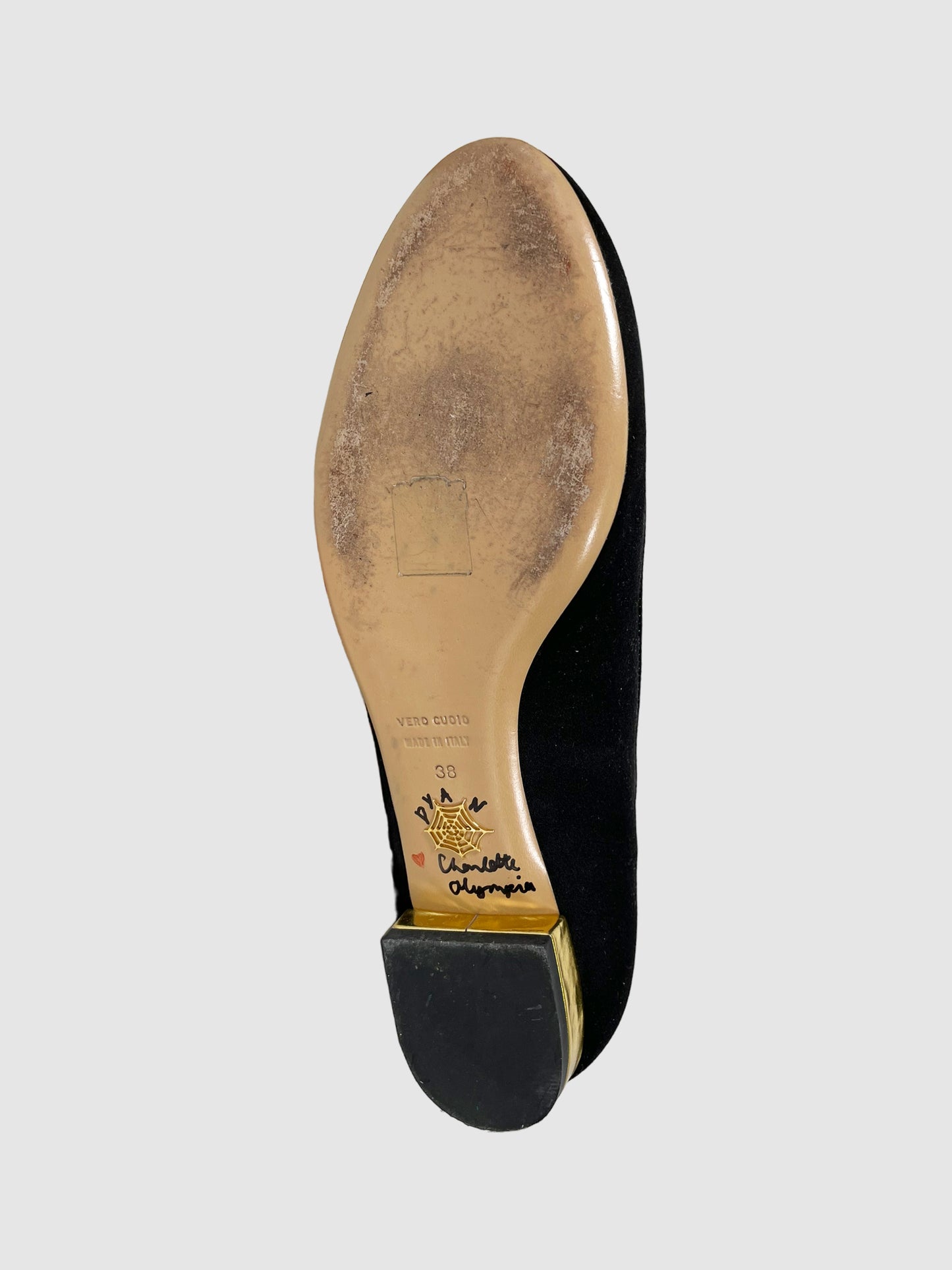 Charlotte Olympia Satin Loafers - Size 38