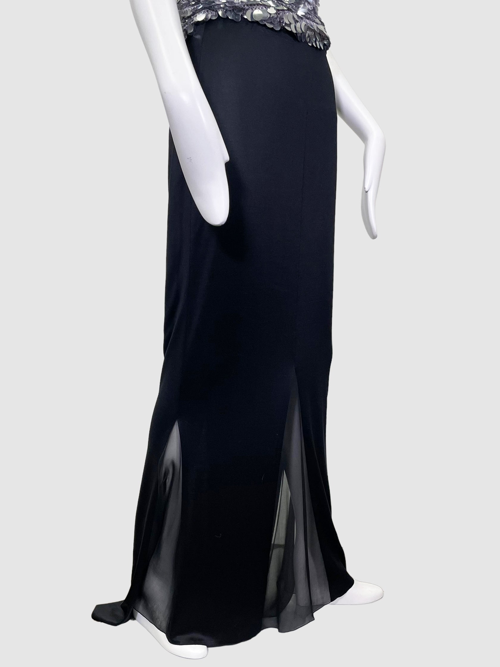 Silk Maxi Skirt - Size 38