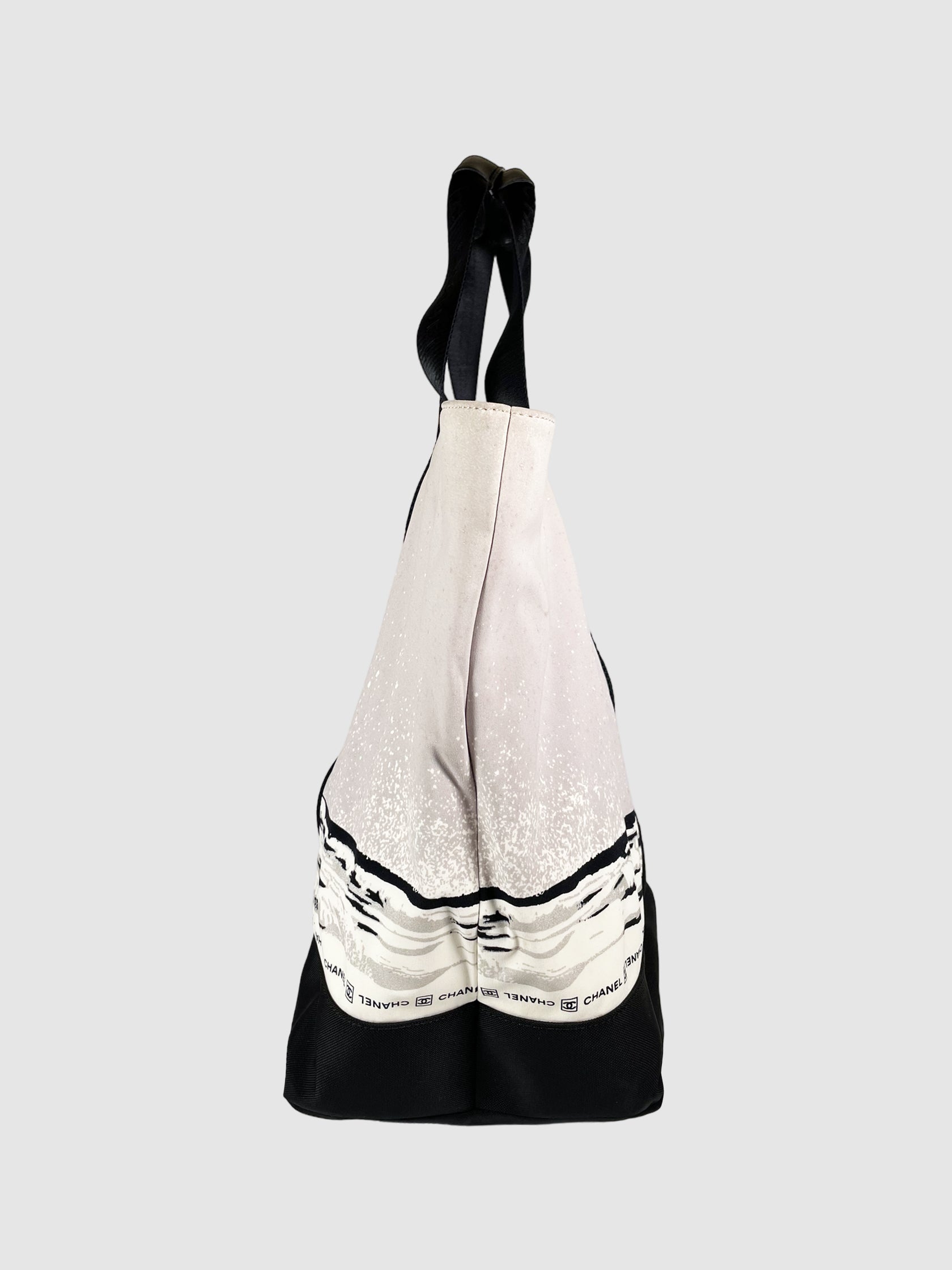 Vintage Silver Sport Waves Tote