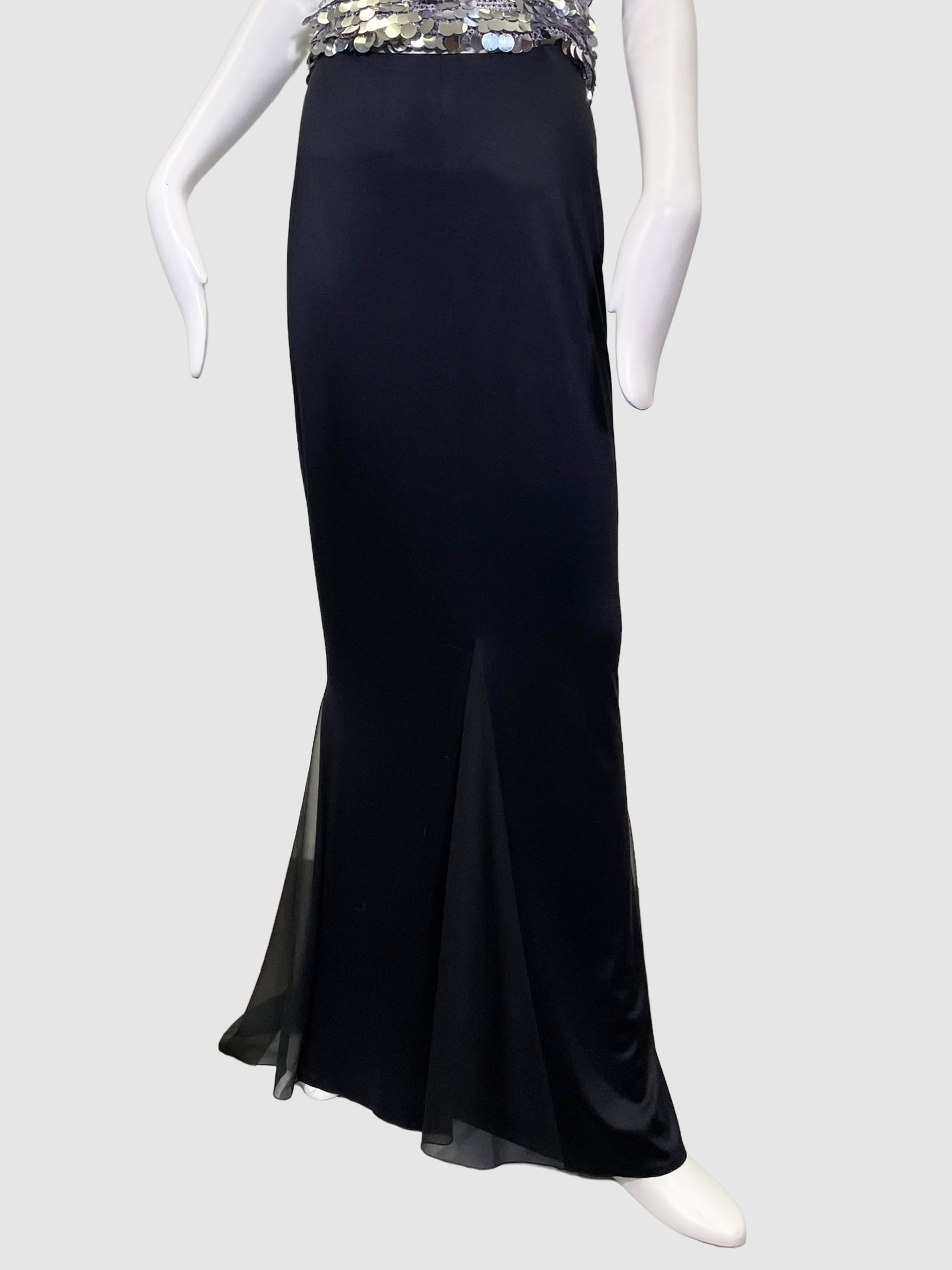 Silk Maxi Skirt - Size 38