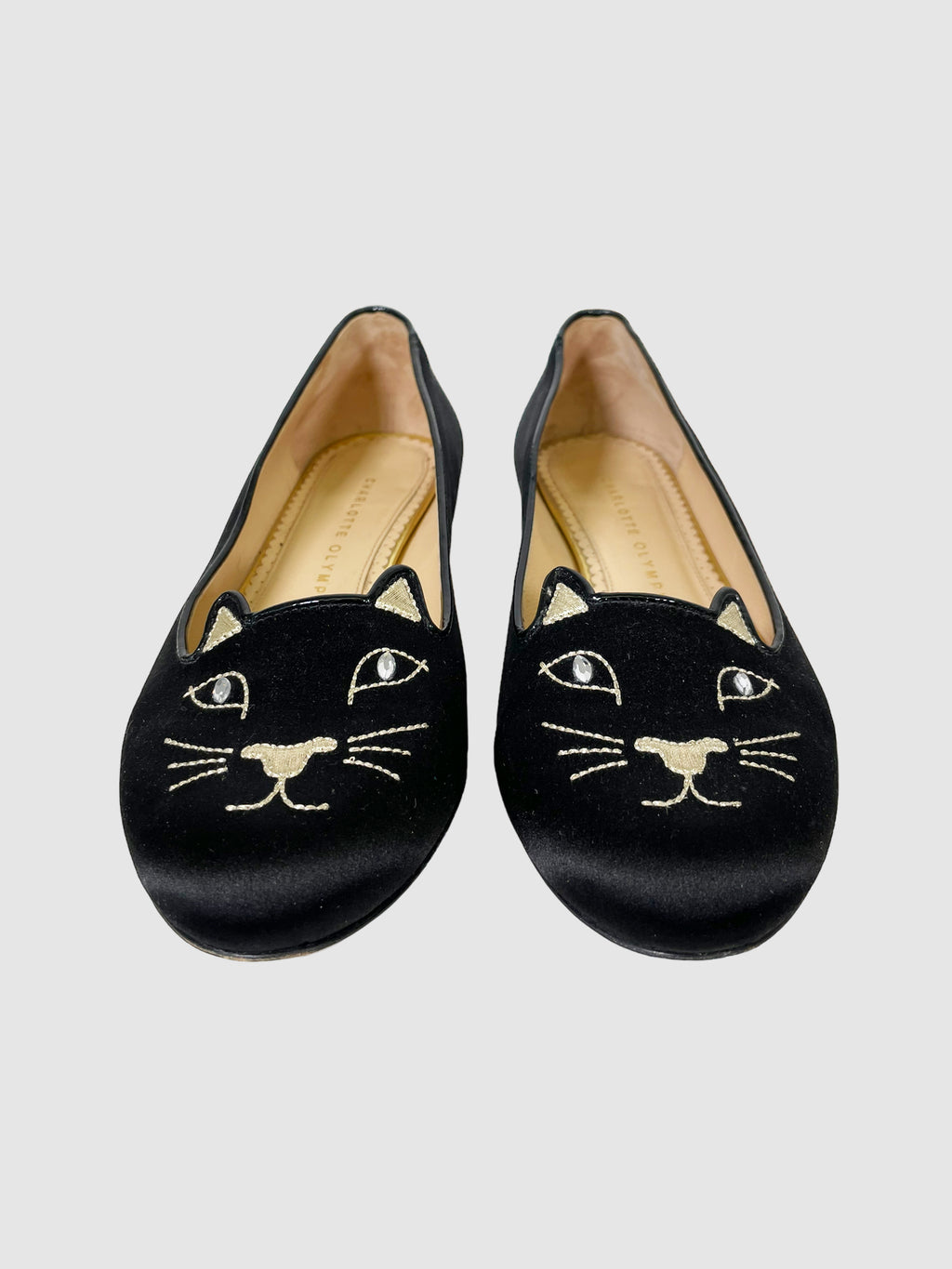 Charlotte Olympia Satin Loafers - Size 38