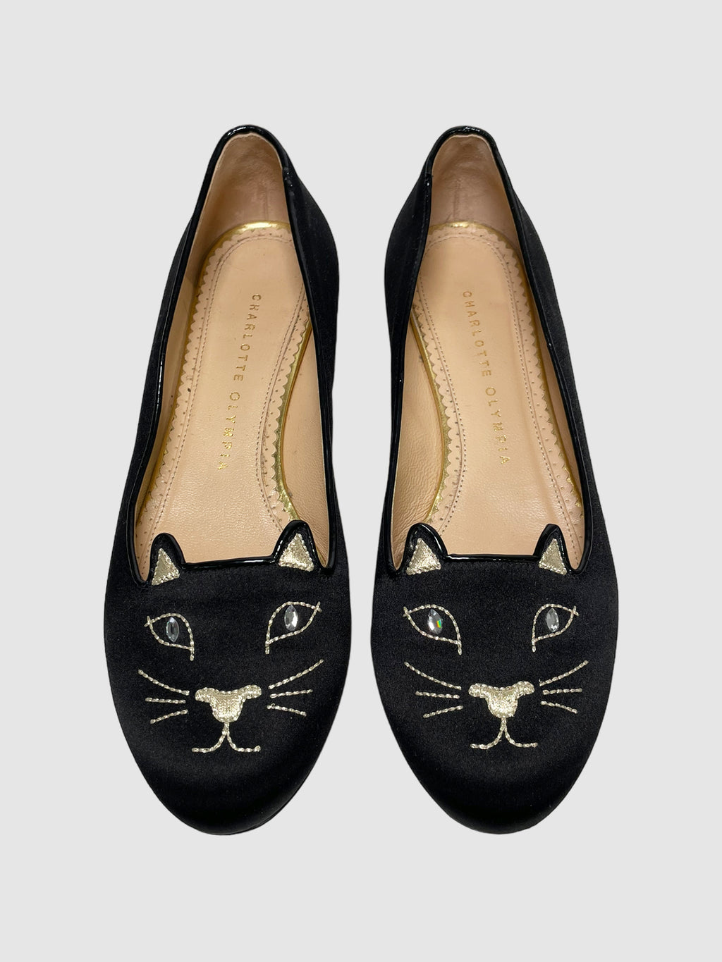 Charlotte Olympia Satin Loafers - Size 38