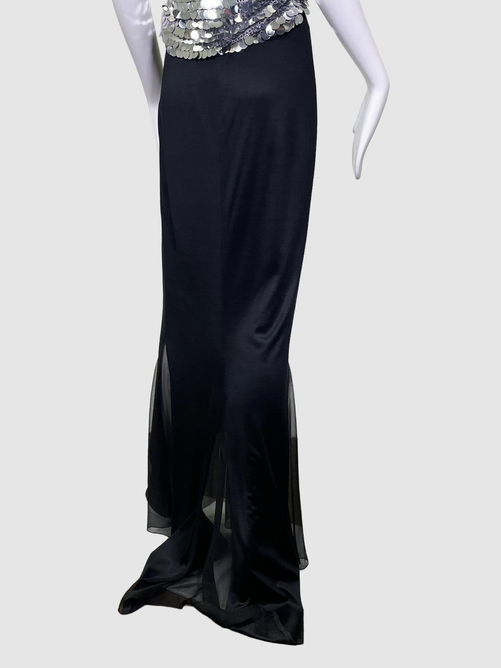 Silk Maxi Skirt - Size 38