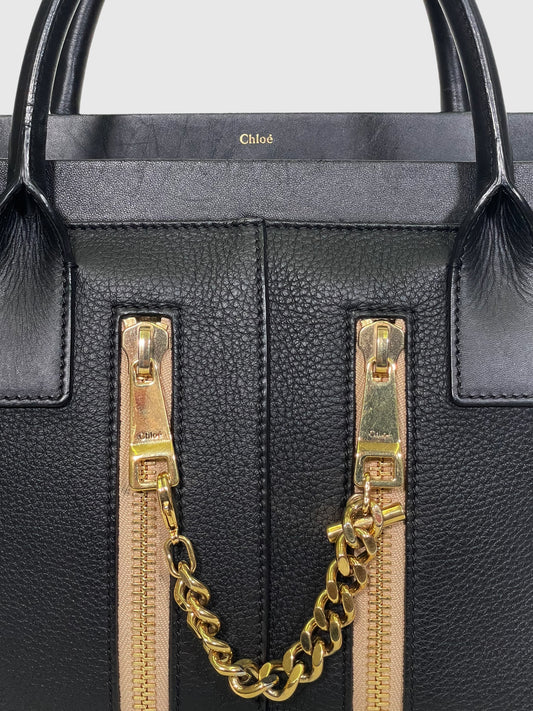 Chloe Cate Small Zipper Tote Bag