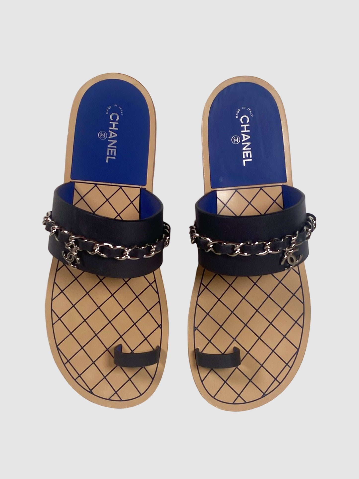 Chanel Flat Thong Sandals - Size 40