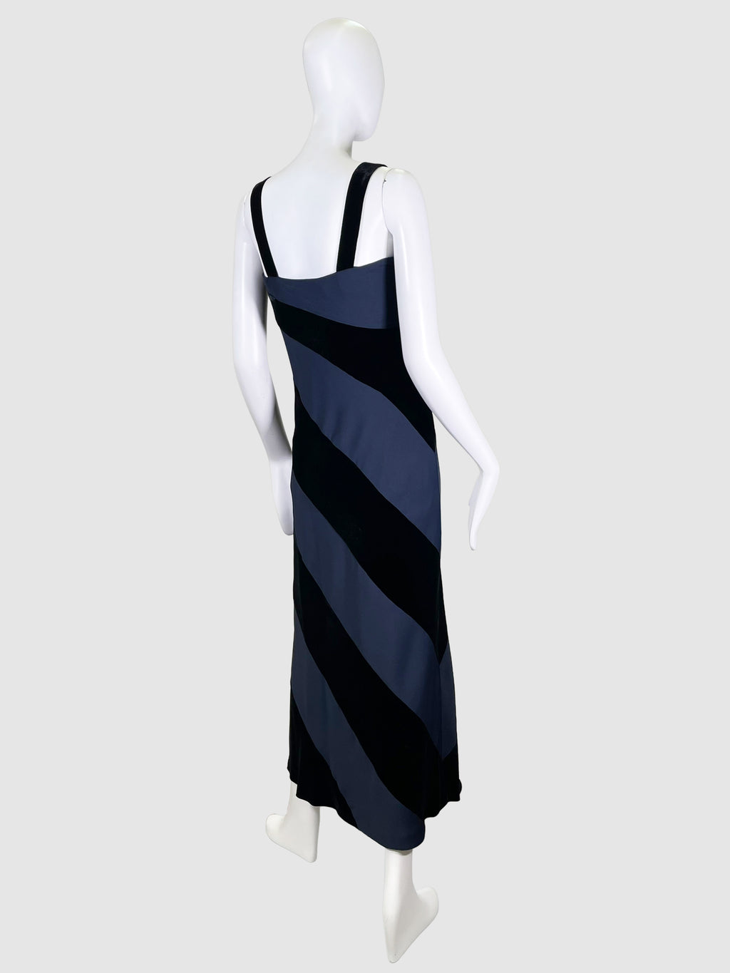 Diagonal Stripe Maxi Dress - Size S
