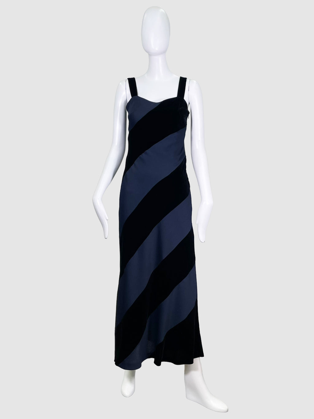 Diagonal Stripe Maxi Dress - Size S