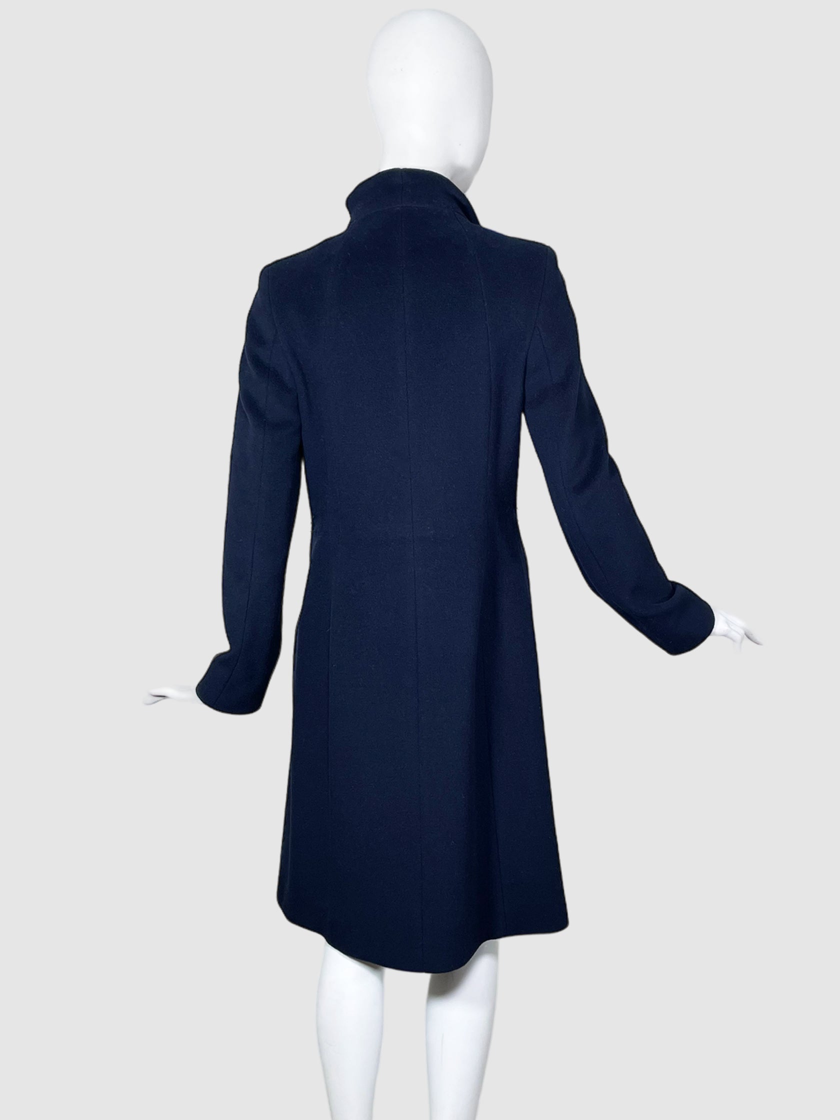Wool Knee-Length Coat - Size 6