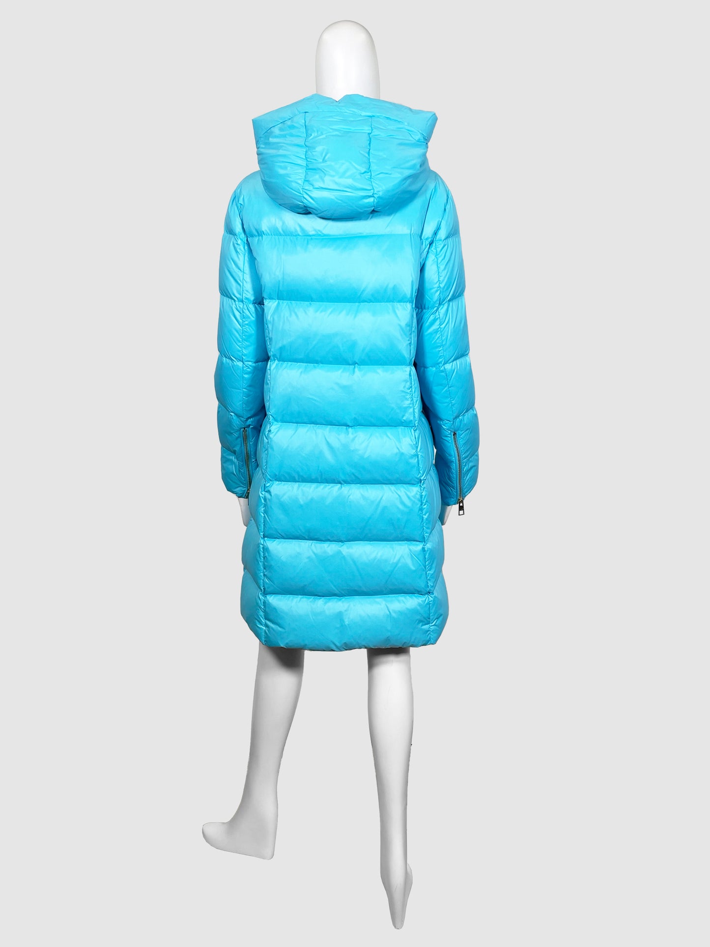 Mid-Length Quilted Puffer Coat - Size 48