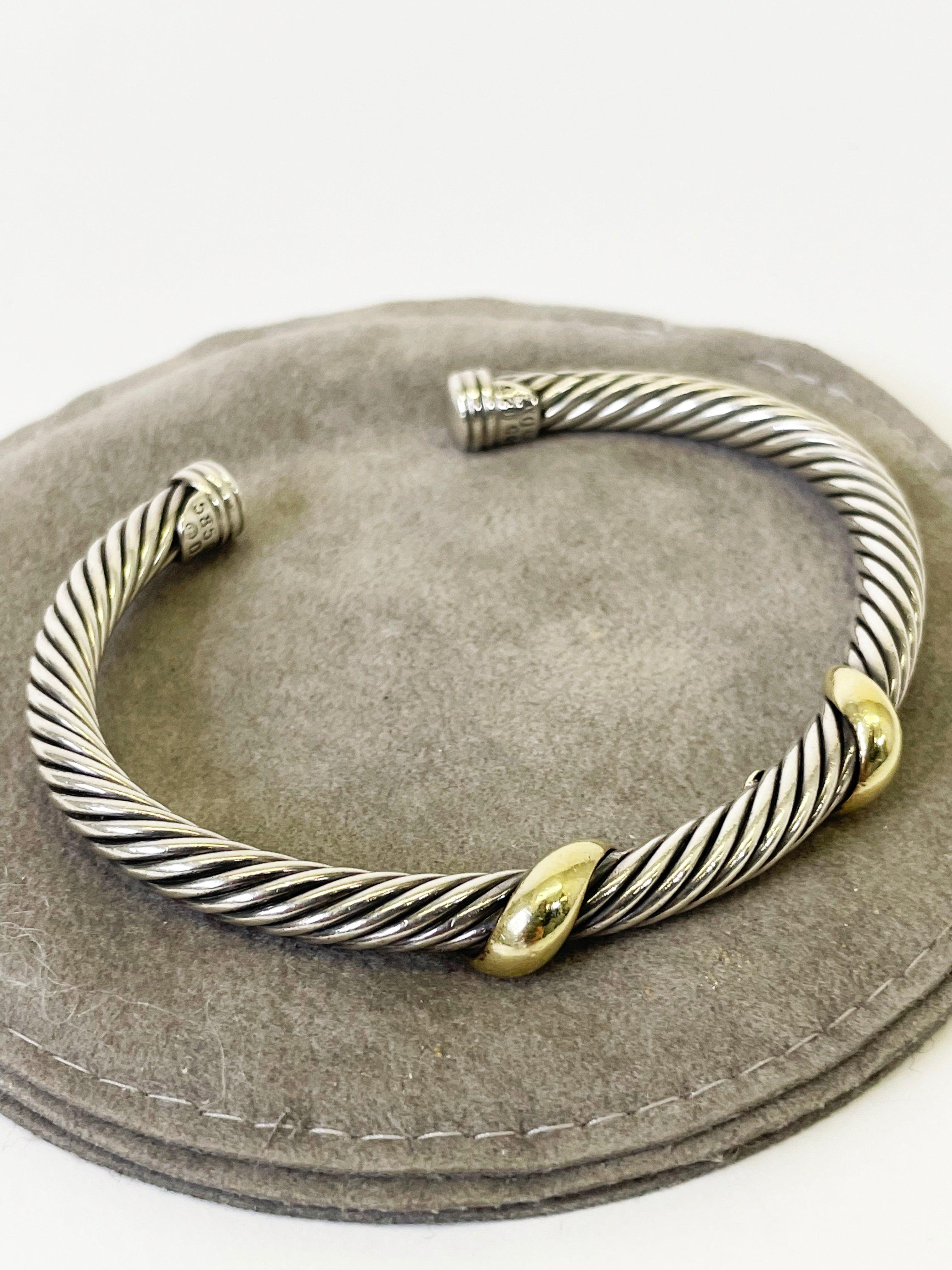 David Yurman Two-Tone Cable Cuff - Second Nature Boutique