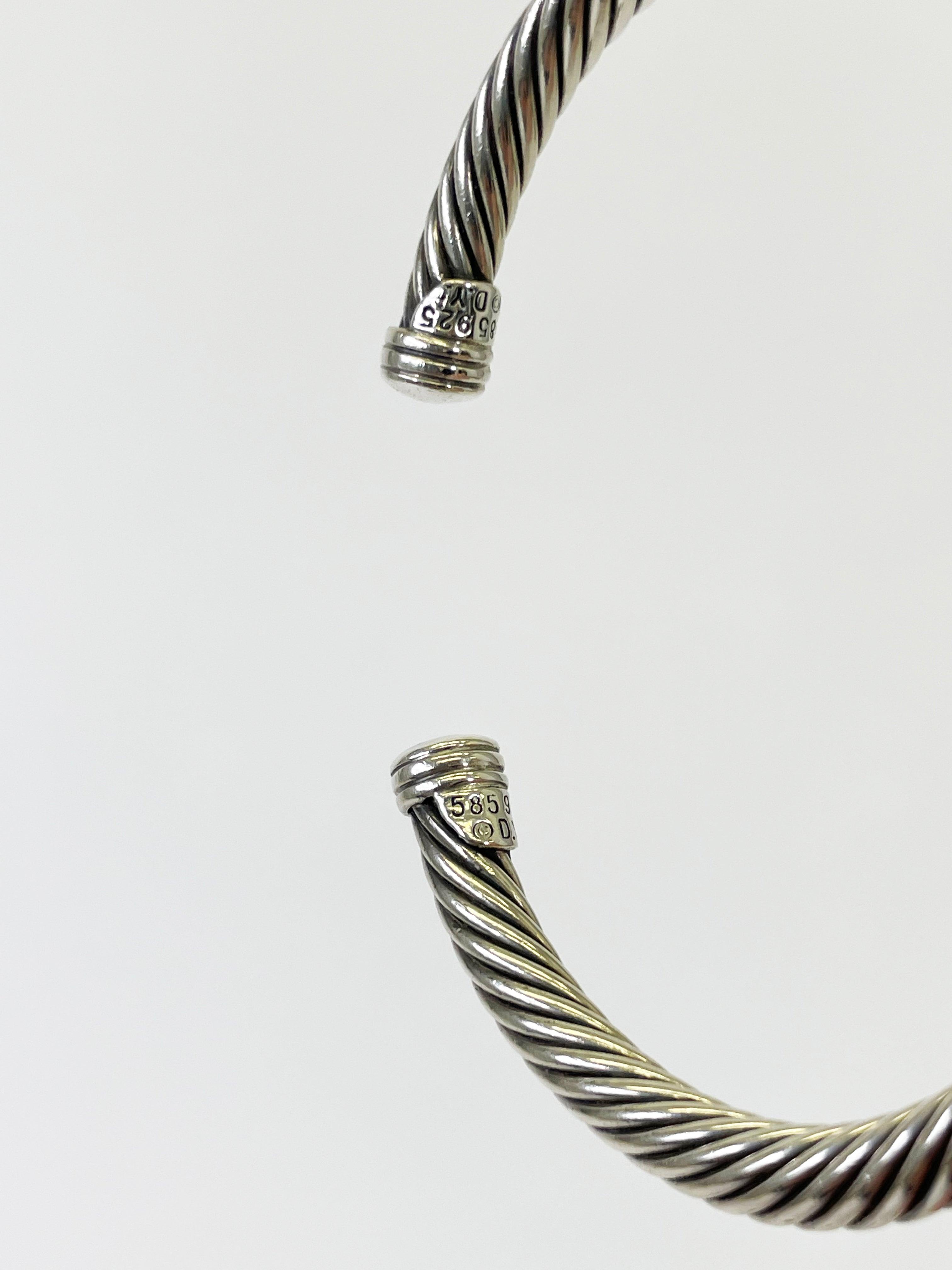 David Yurman Two-Tone Cable Cuff - Second Nature Boutique