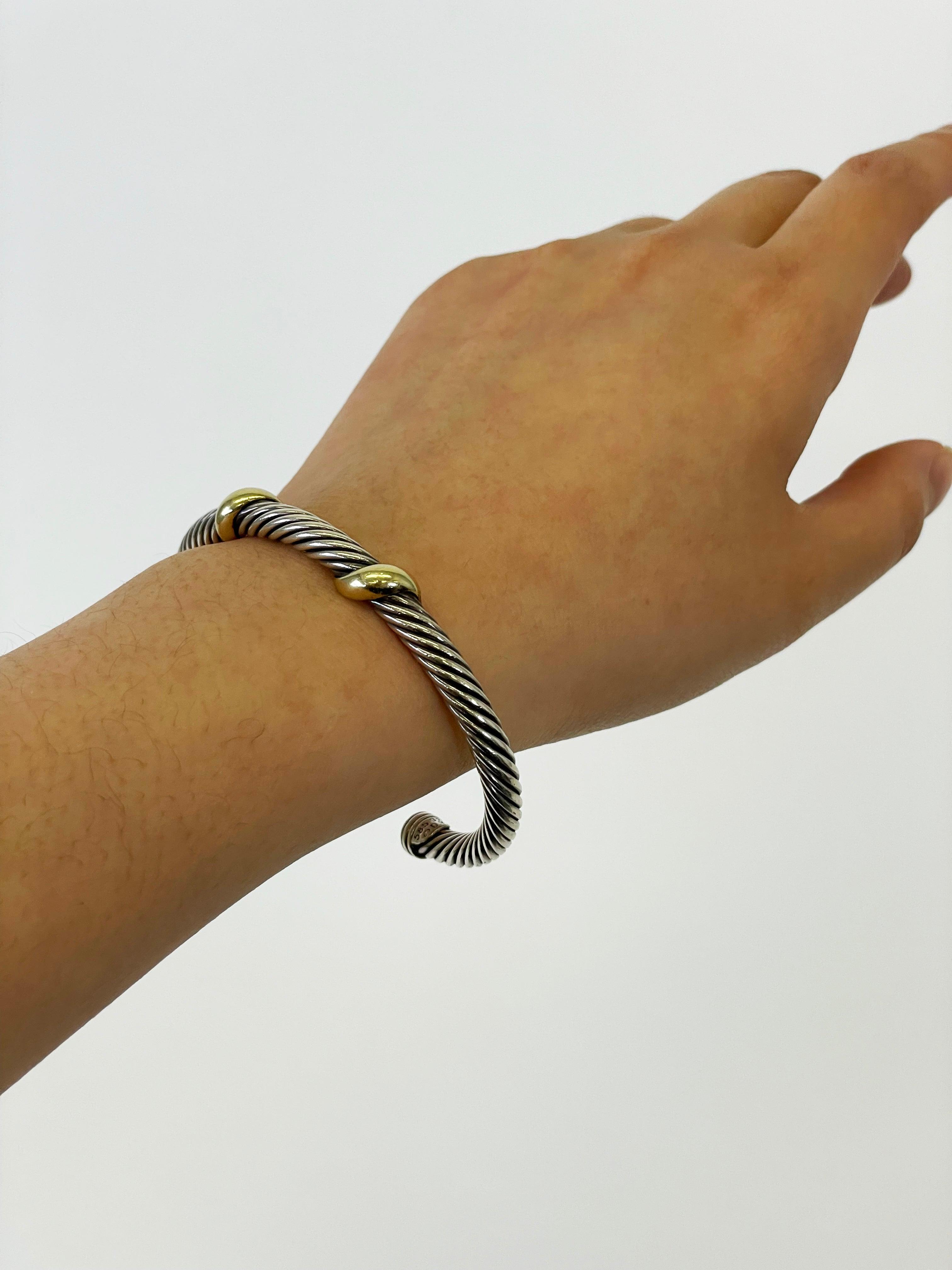 David Yurman Two-Tone Cable Cuff - Second Nature Boutique
