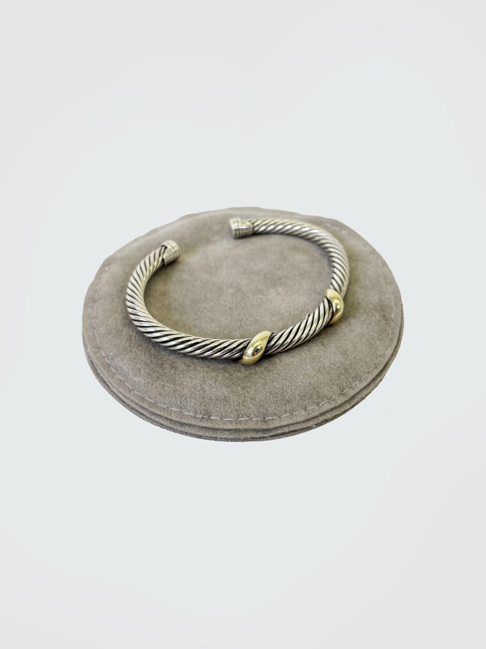 David Yurman Two-Tone Cable Cuff - Second Nature Boutique