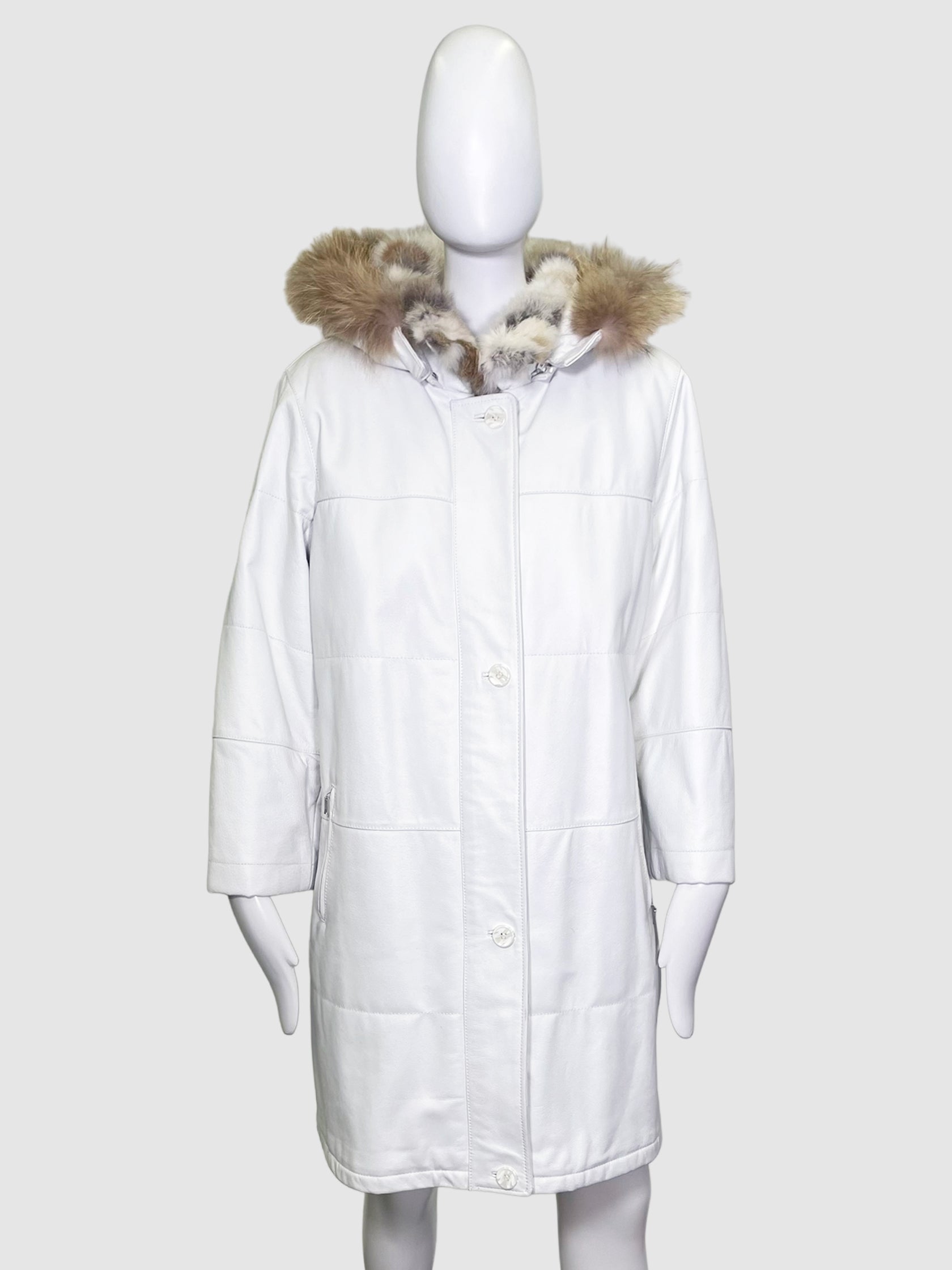 Danier Leather Cost with Fur Lining - Size XL