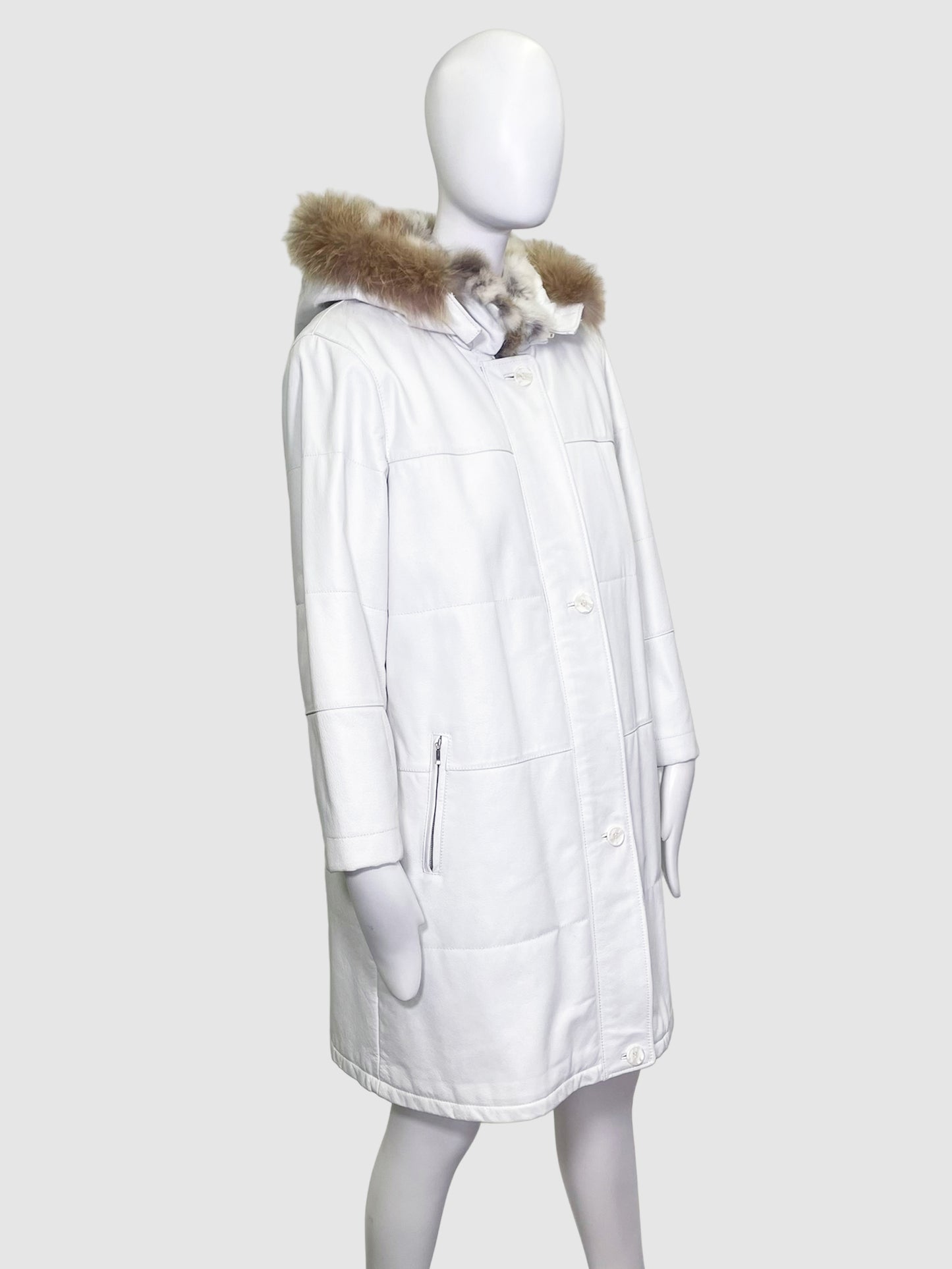 Danier Leather Cost with Fur Lining - Size XL