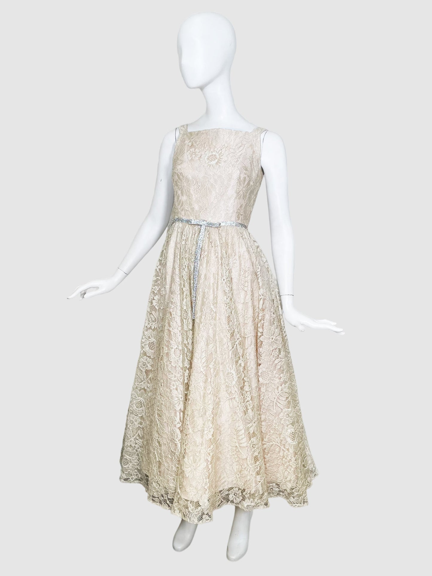 Dolce & Gabbana Lace Maxi Dress - Size 40