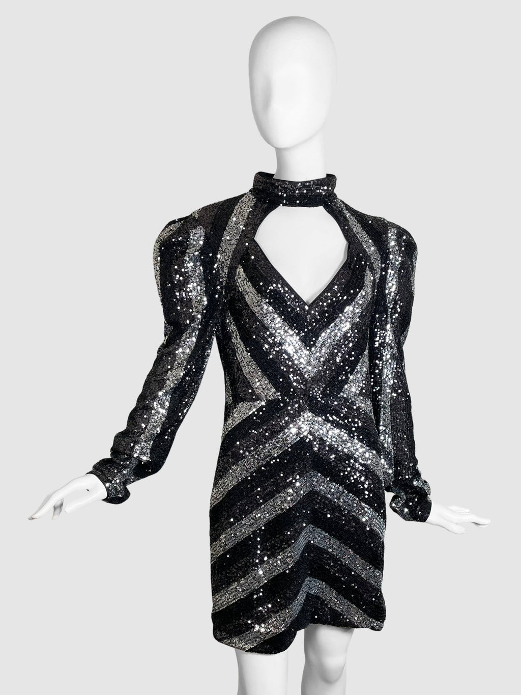 Cutout Sequin Mini Dress - Size XL