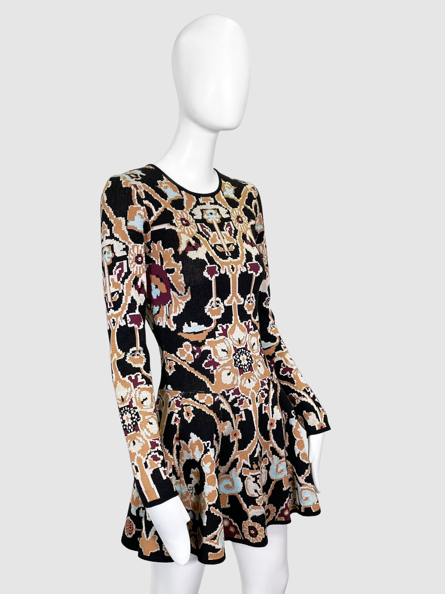 Ronny Kobo Printed Dress - Size XS