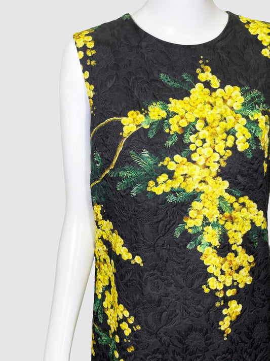 Dolce & Gabbana Floral Sleeveless Dress - Size 46