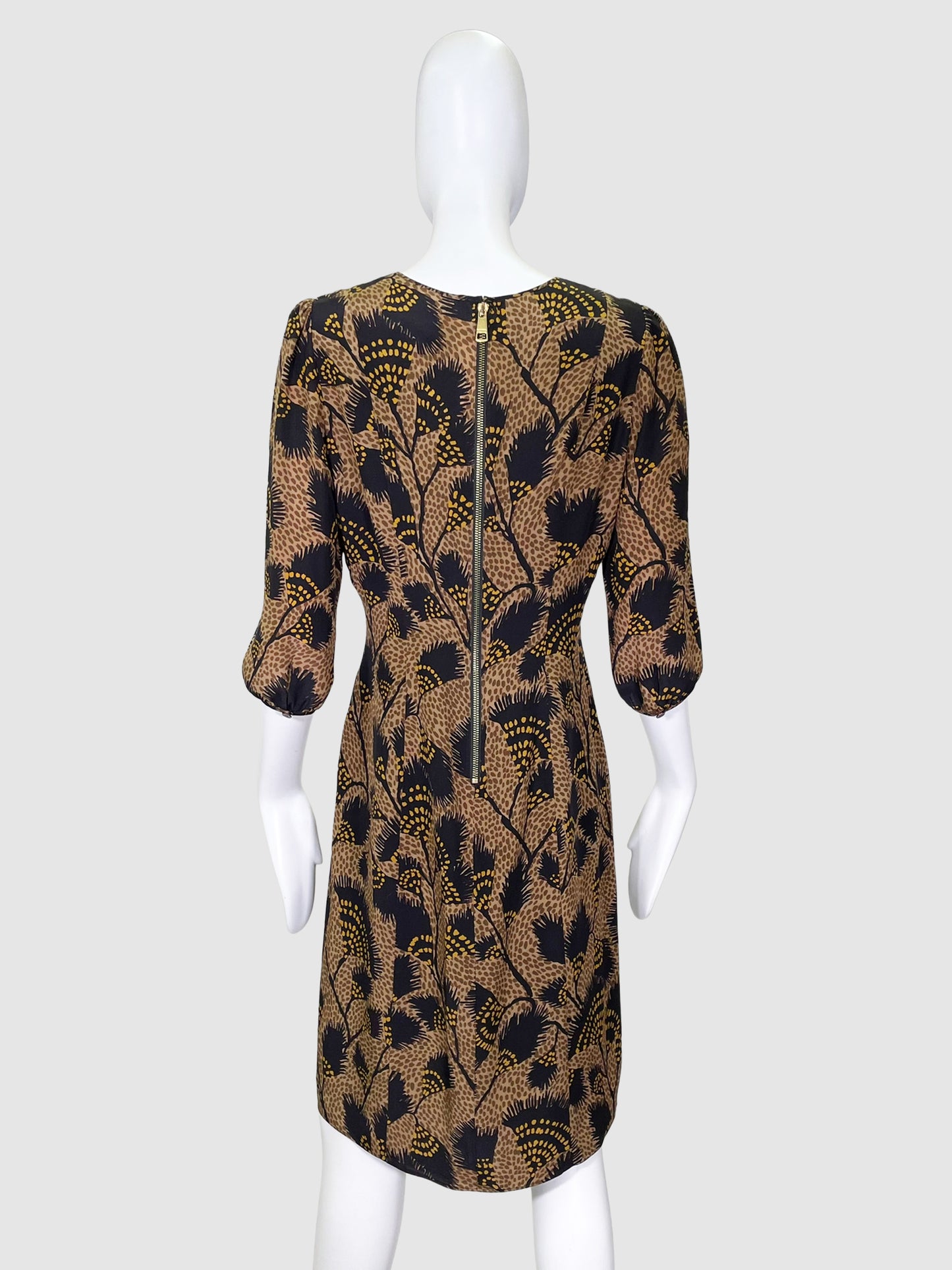 Burberry Printed Silk Dress - Size 6