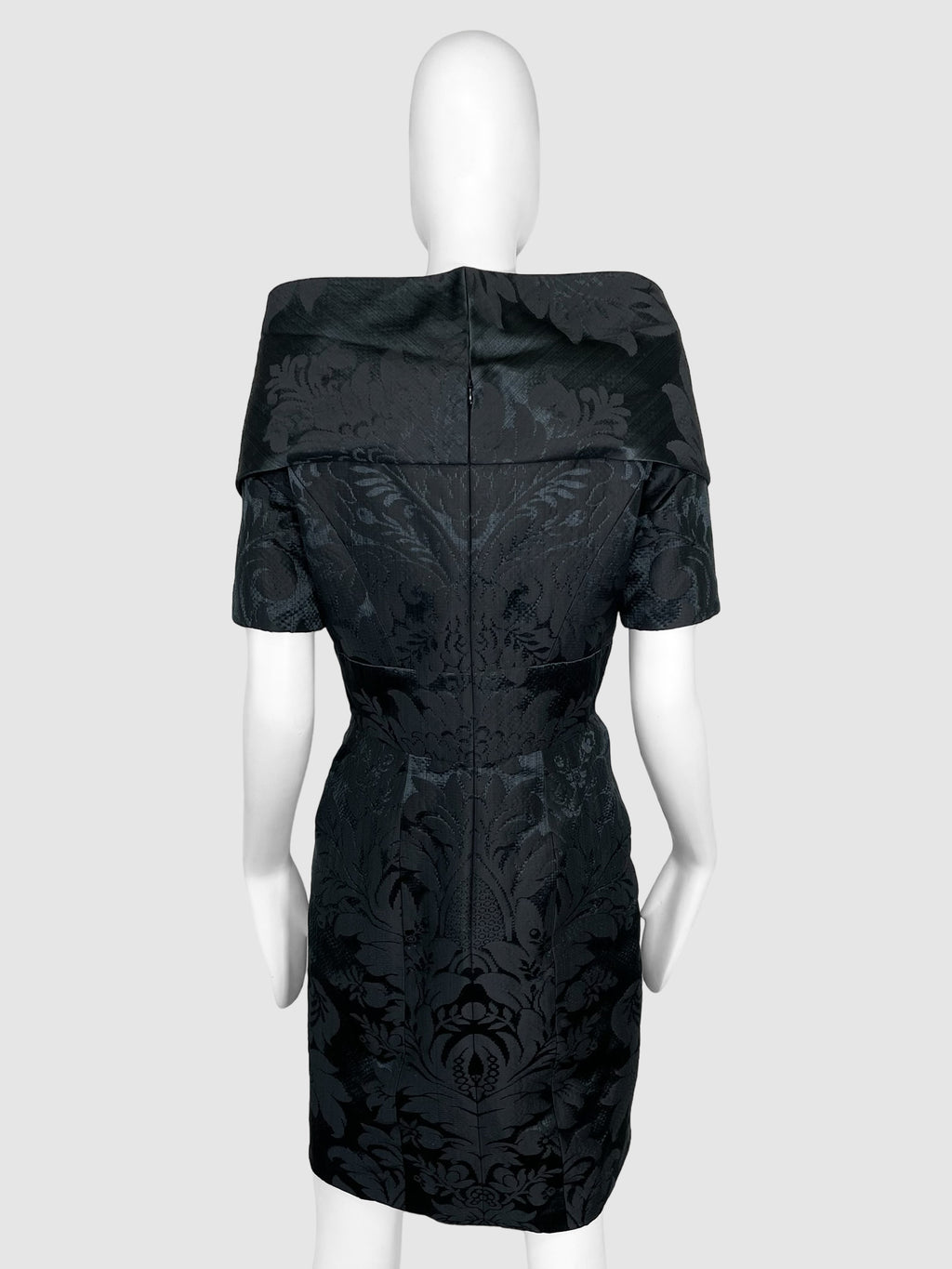 Silk Floral V-Neck Dress - Size 10