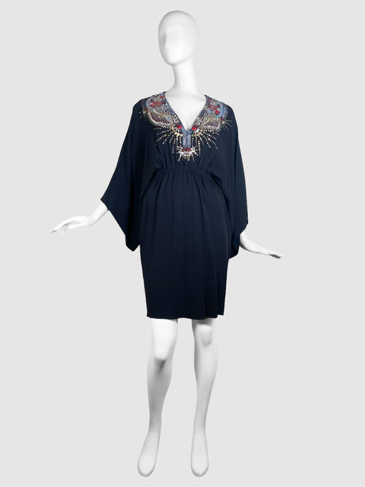 Emilio Pucci Beaded Black Dress - Size S/M