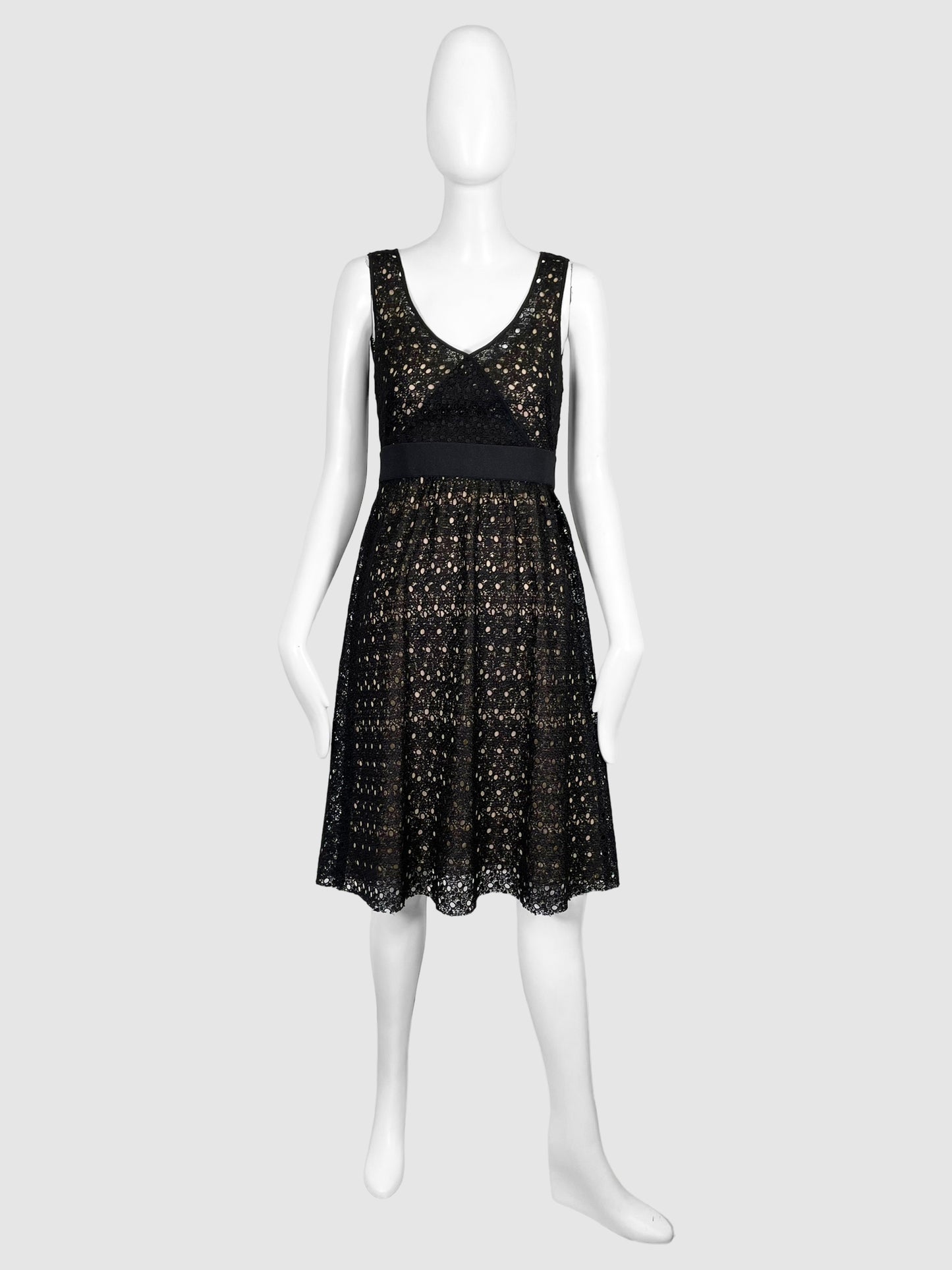 Akris Sleeveless Crochet Dress - Size 4