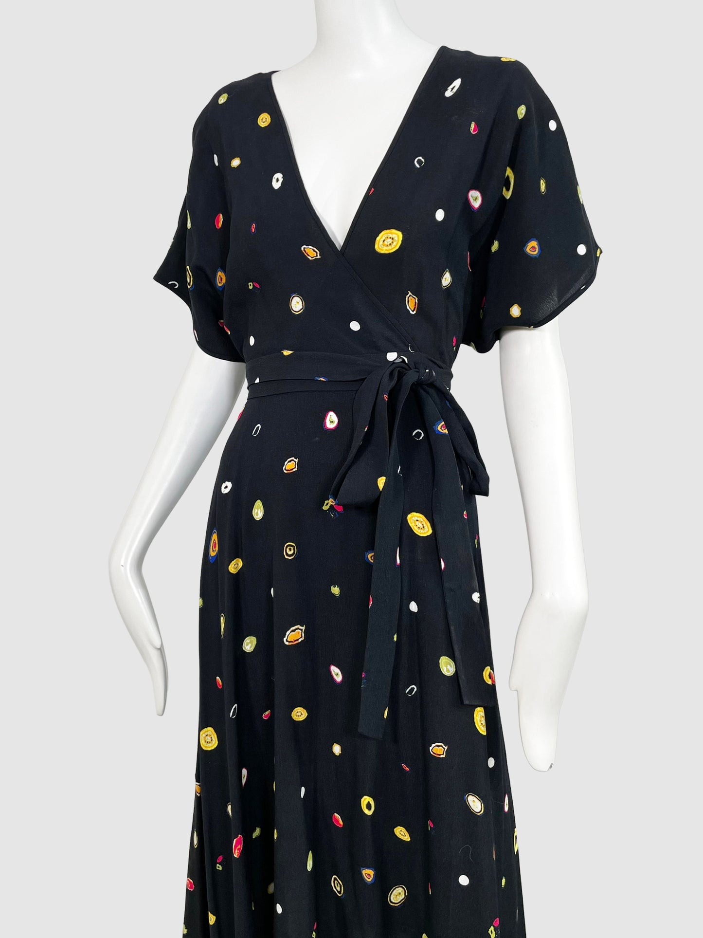 Diane Von Furstenberg Wrap Midi Dress - Size 4