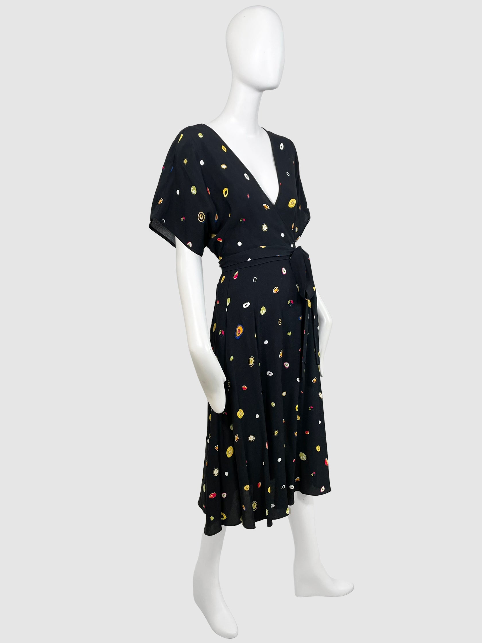 Diane Von Furstenberg Wrap Midi Dress - Size 4