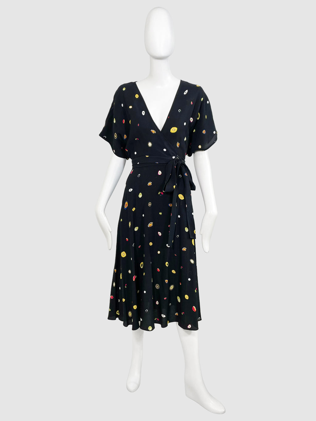 Diane Von Furstenberg Wrap Midi Dress - Size 4